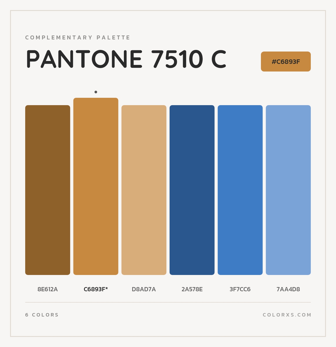 PANTONE 7510 C - Complementary Color Palette