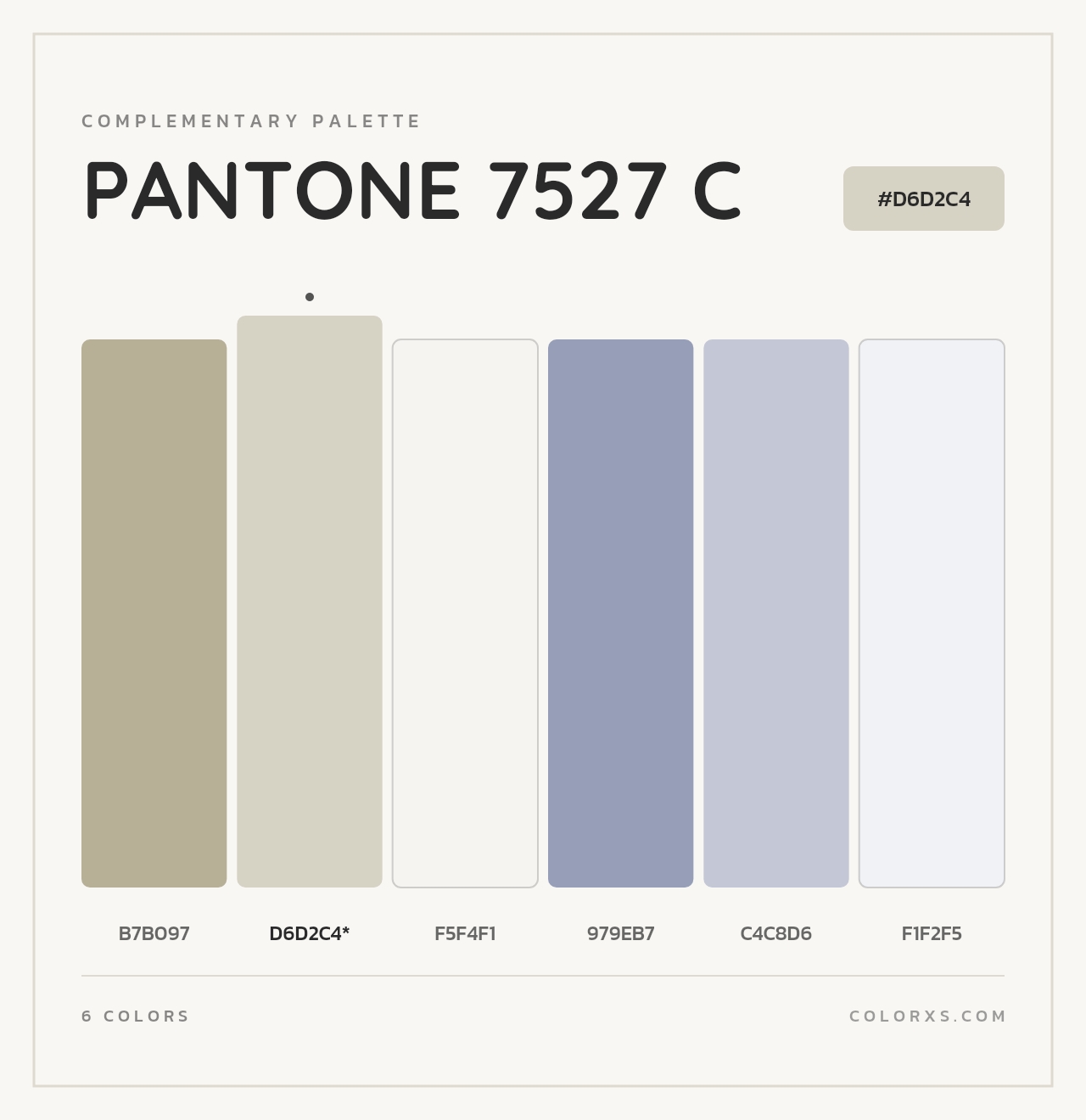 PANTONE 7527 C - Complementary Color Palette