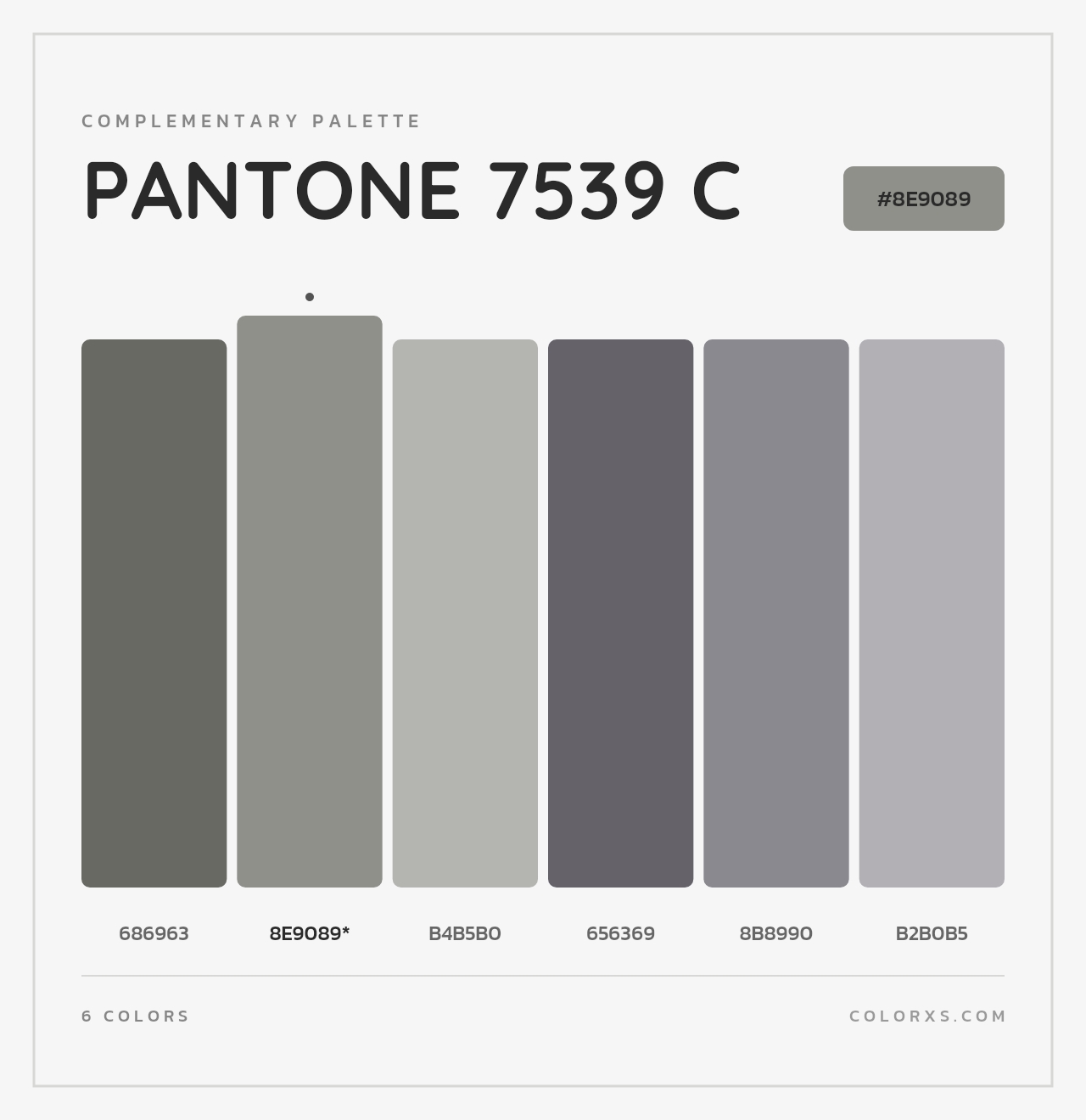 PANTONE 7539 C - Complementary Color Palette