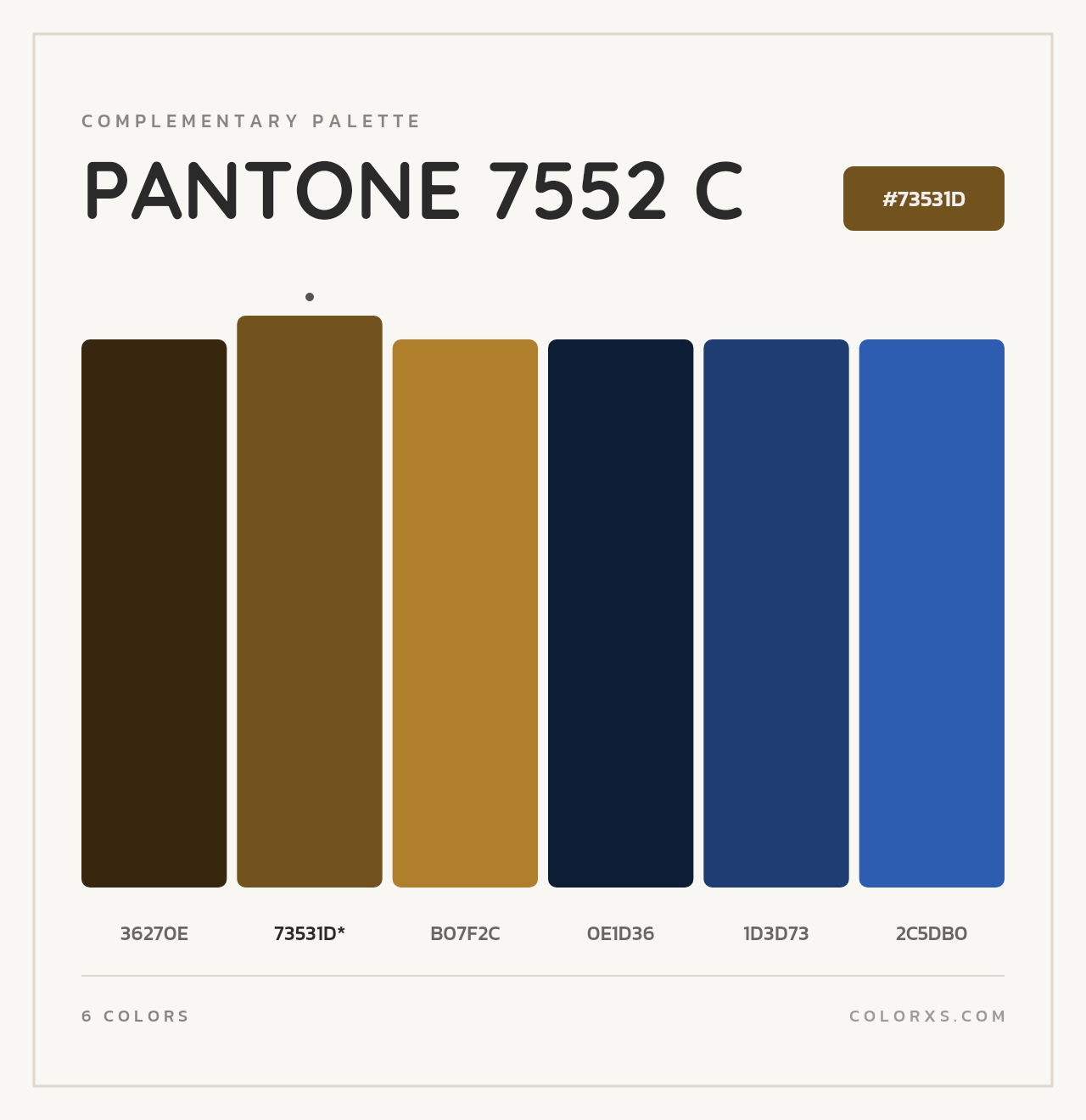 PANTONE 7552 C - Complementary Color Palette