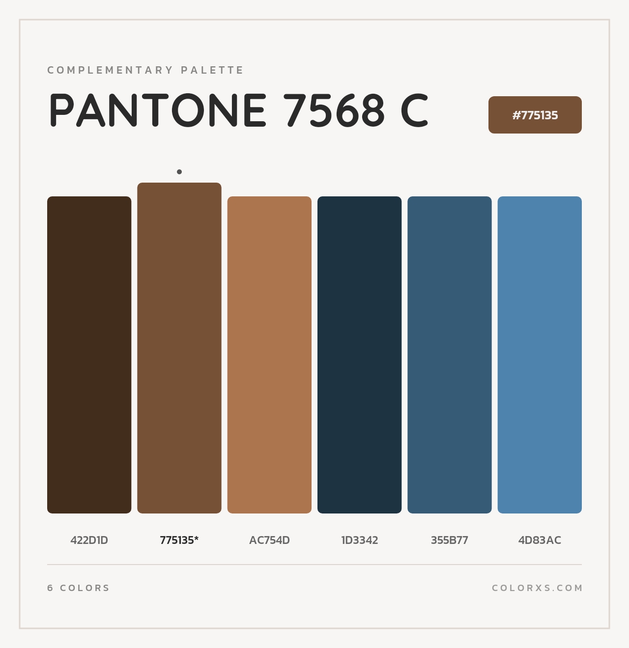 PANTONE 7568 C - Complementary Color Palette