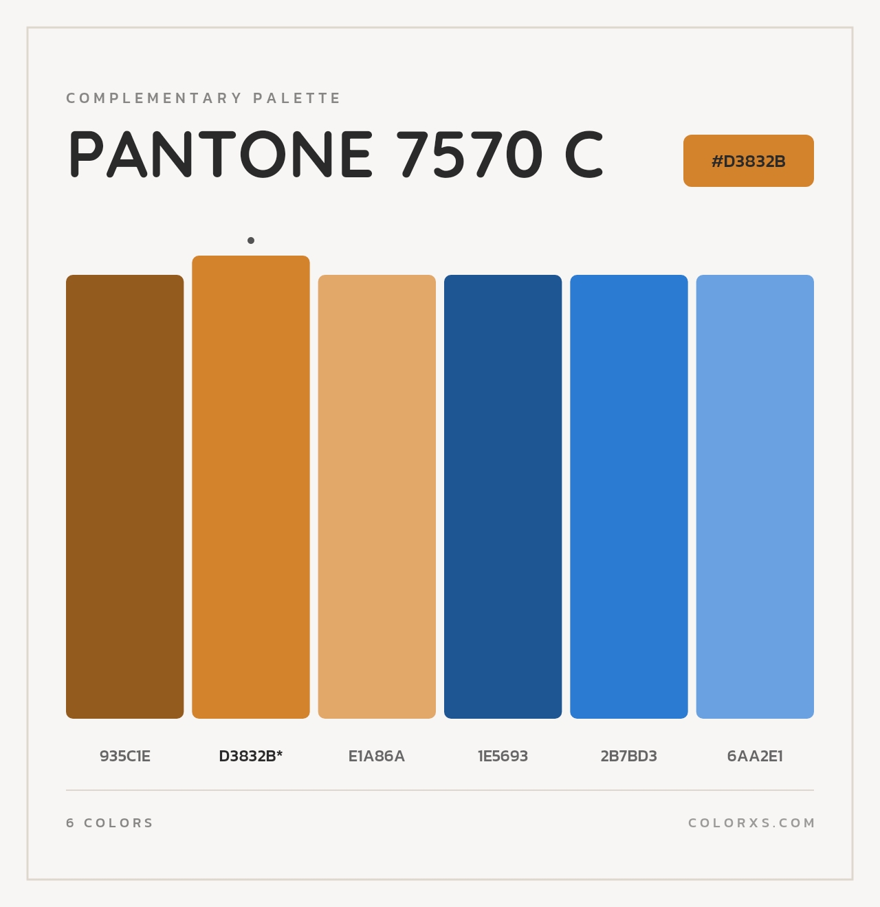 PANTONE 7570 C - Complementary Color Palette