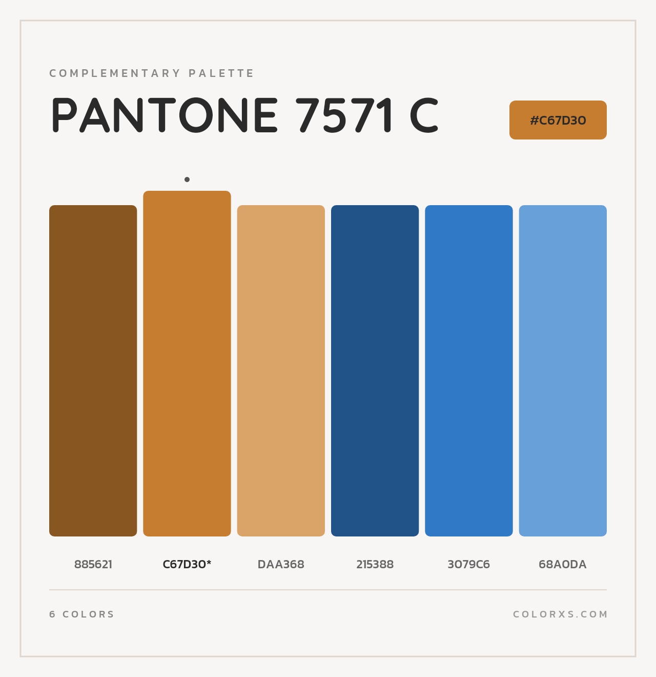 PANTONE 7571 C - Complementary Color Palette