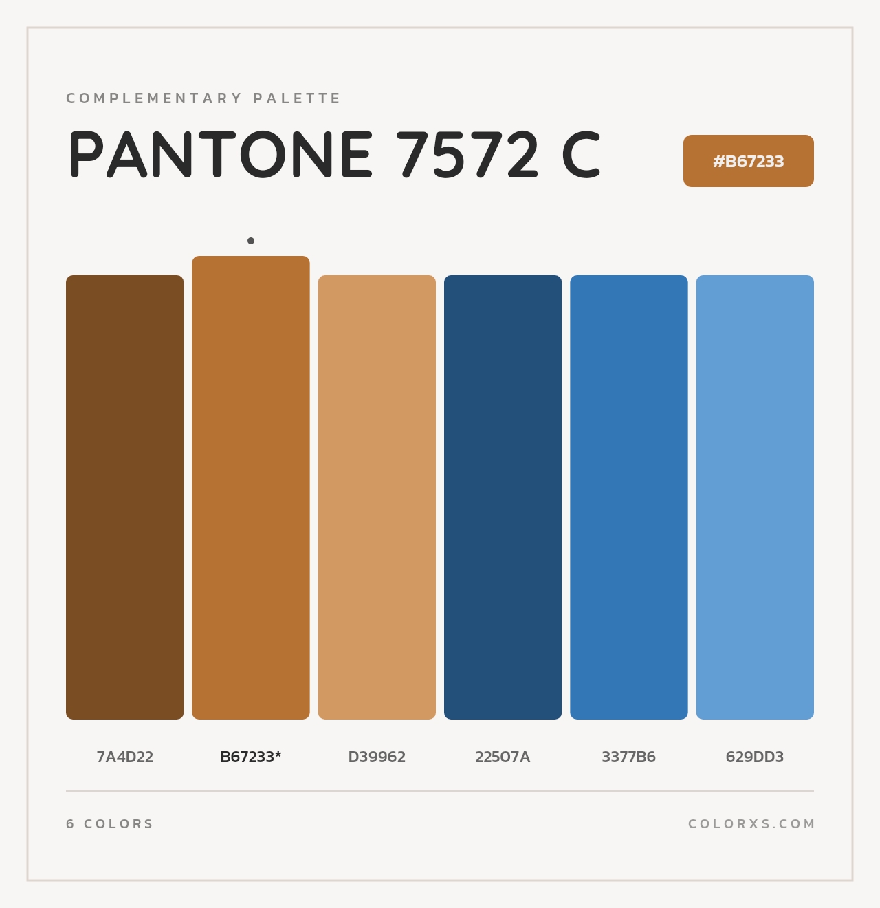 PANTONE 7572 C - Complementary Color Palette