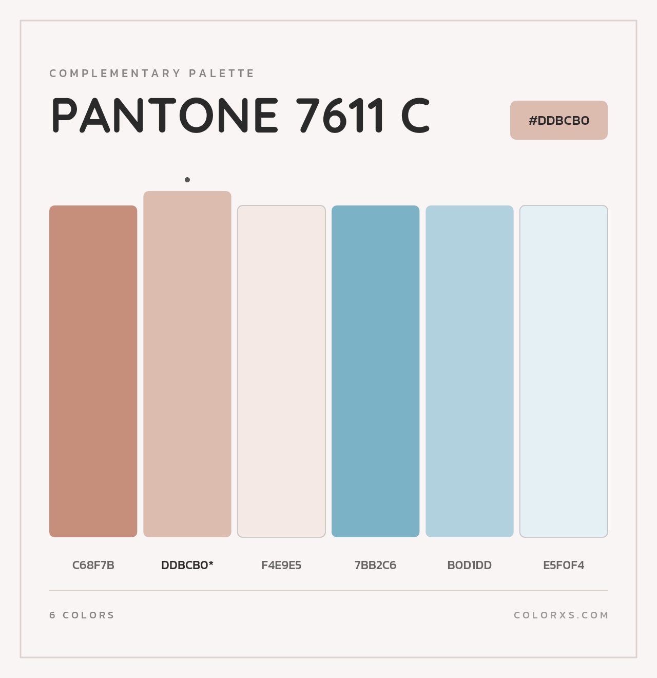 PANTONE 7611 C - Complementary Color Palette