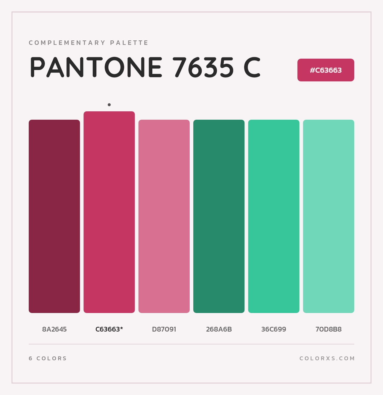 PANTONE 7635 C - Complementary Color Palette