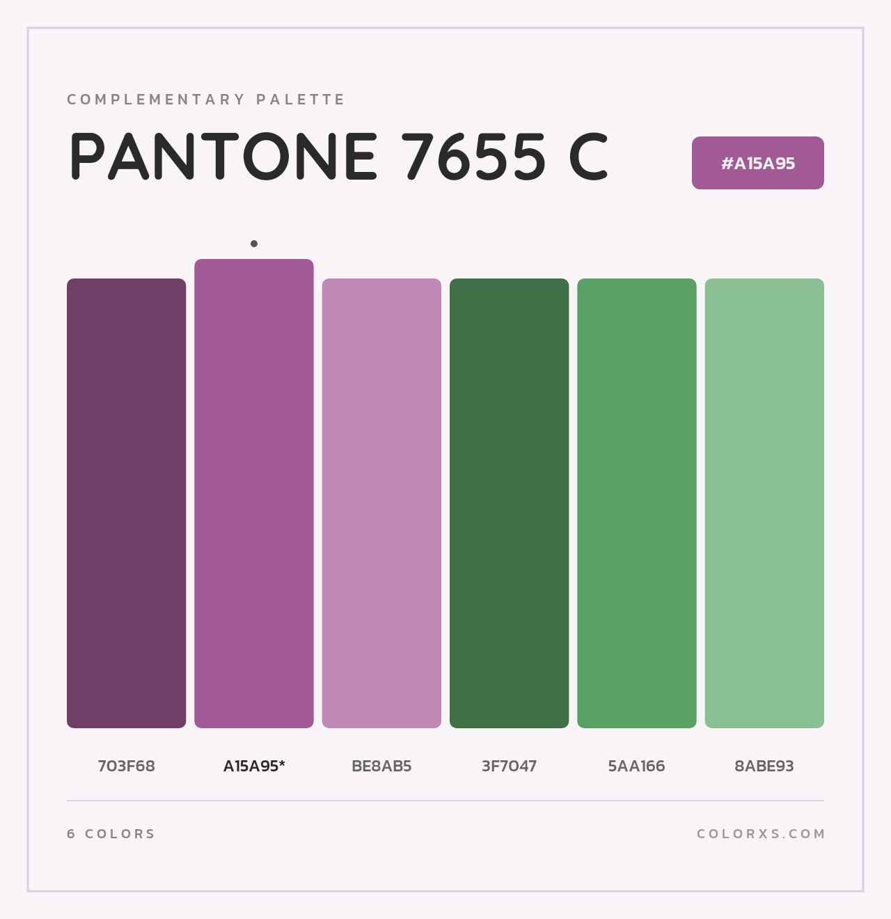 PANTONE 7655 C - Complementary Color Palette