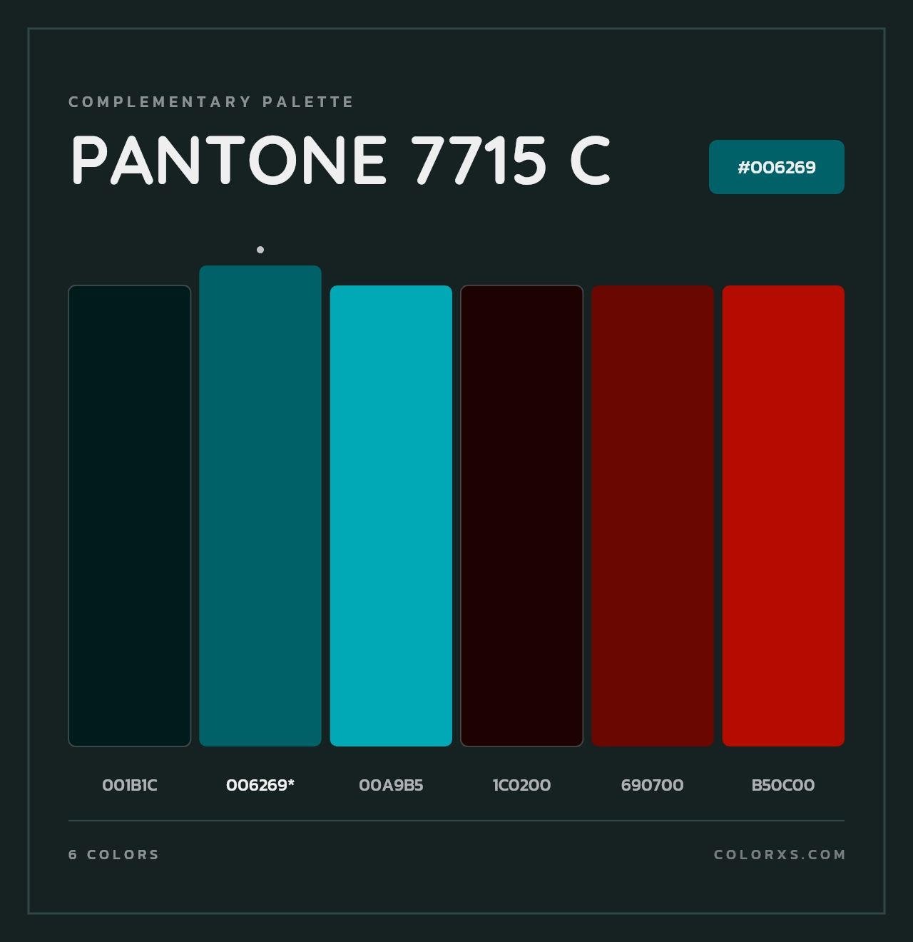 PANTONE 7715 C - Complementary Color Palette