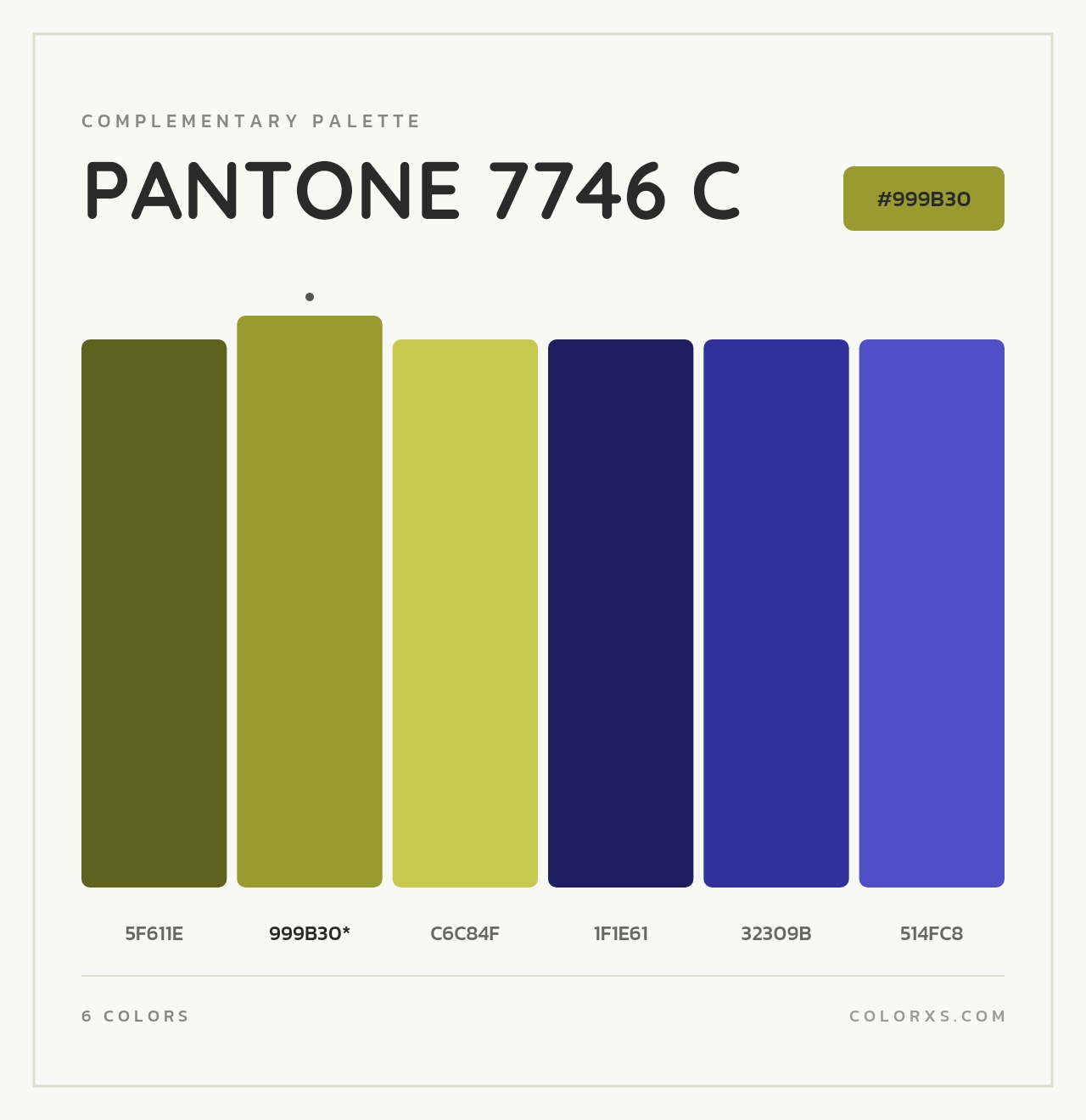 PANTONE 7746 C - Complementary Color Palette