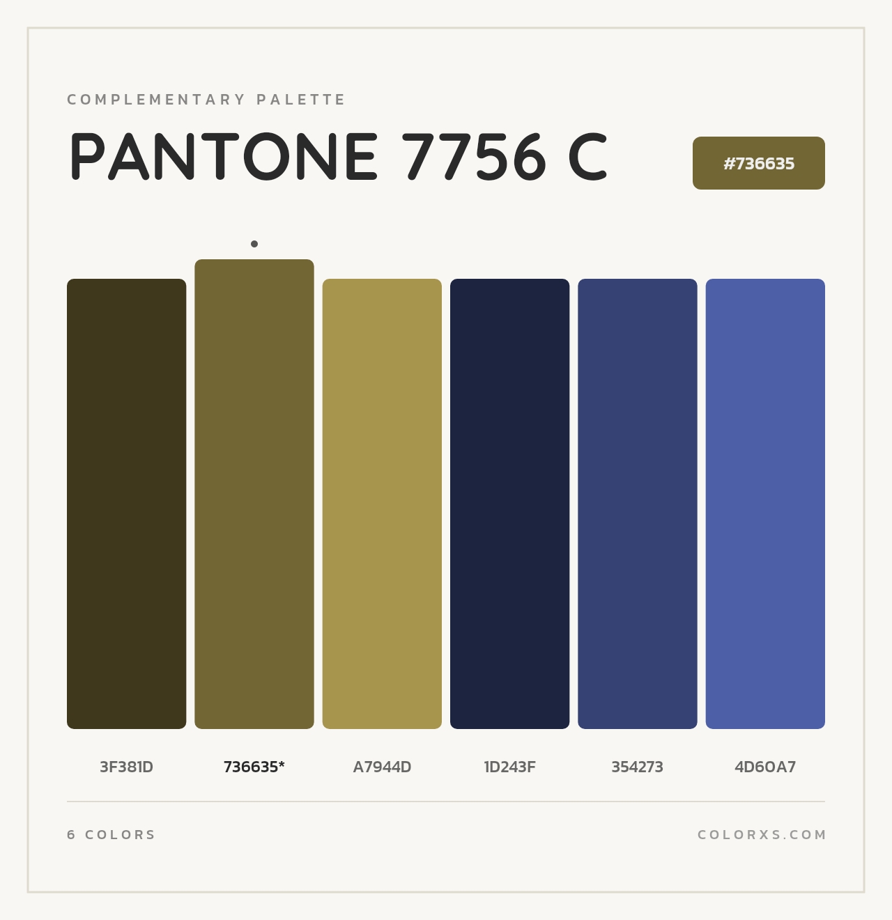 PANTONE 7756 C - Complementary Color Palette