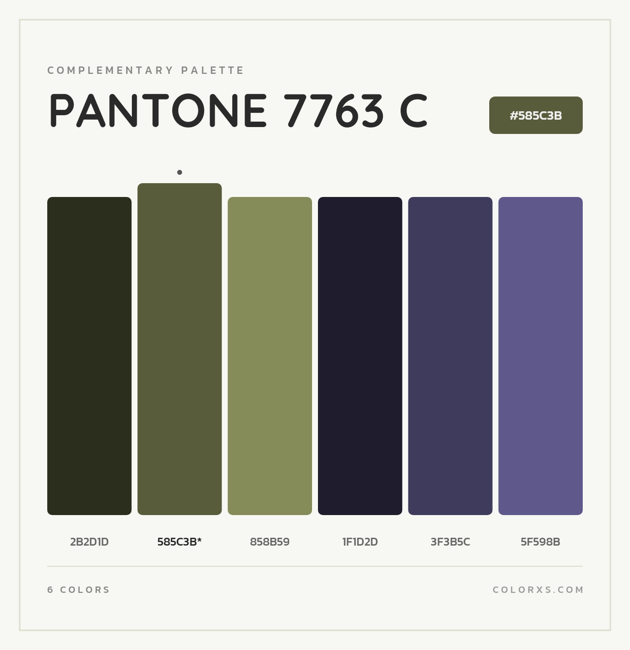 PANTONE 7763 C - Complementary Color Palette