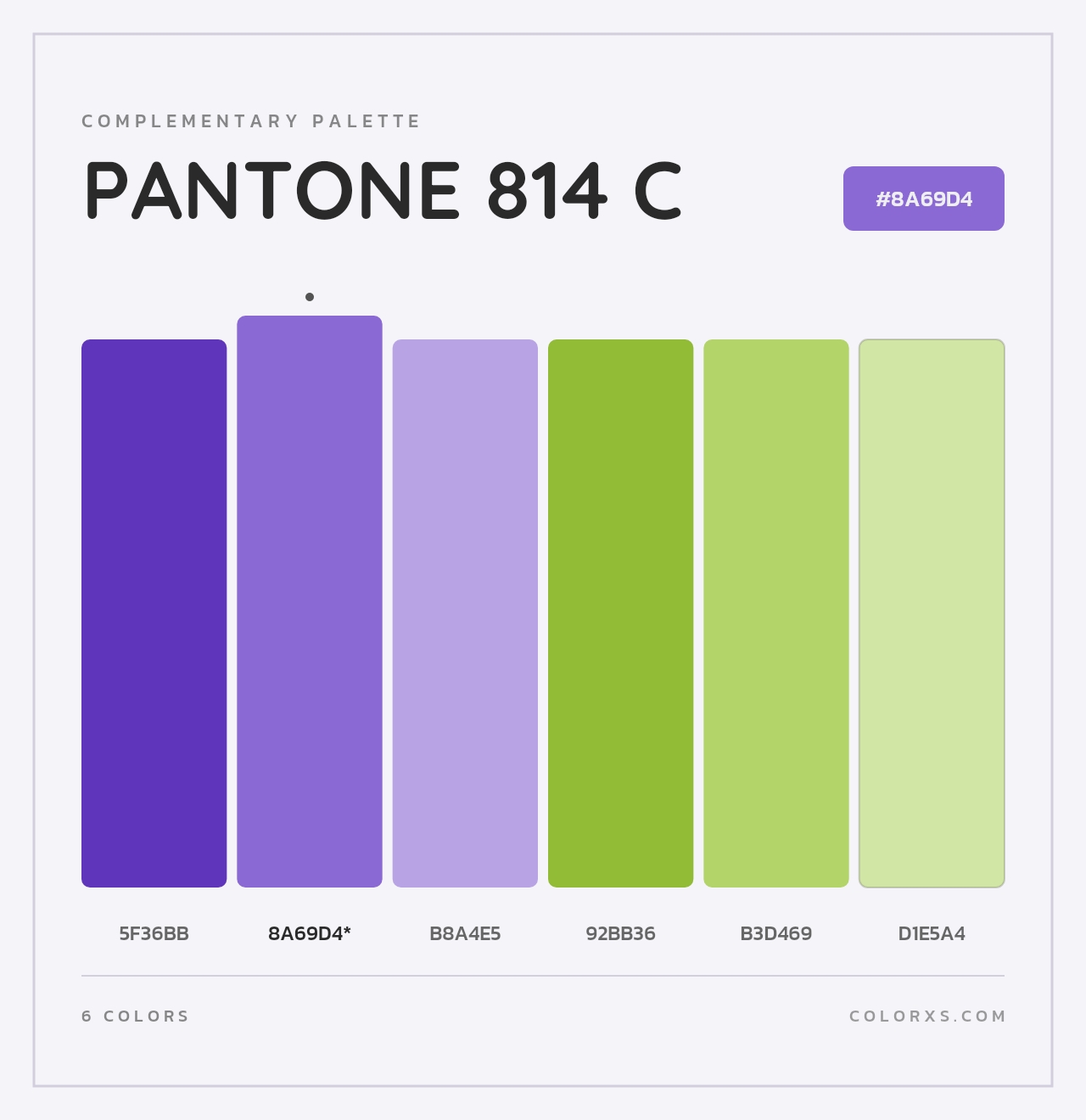 PANTONE 814 C - Complementary Color Palette