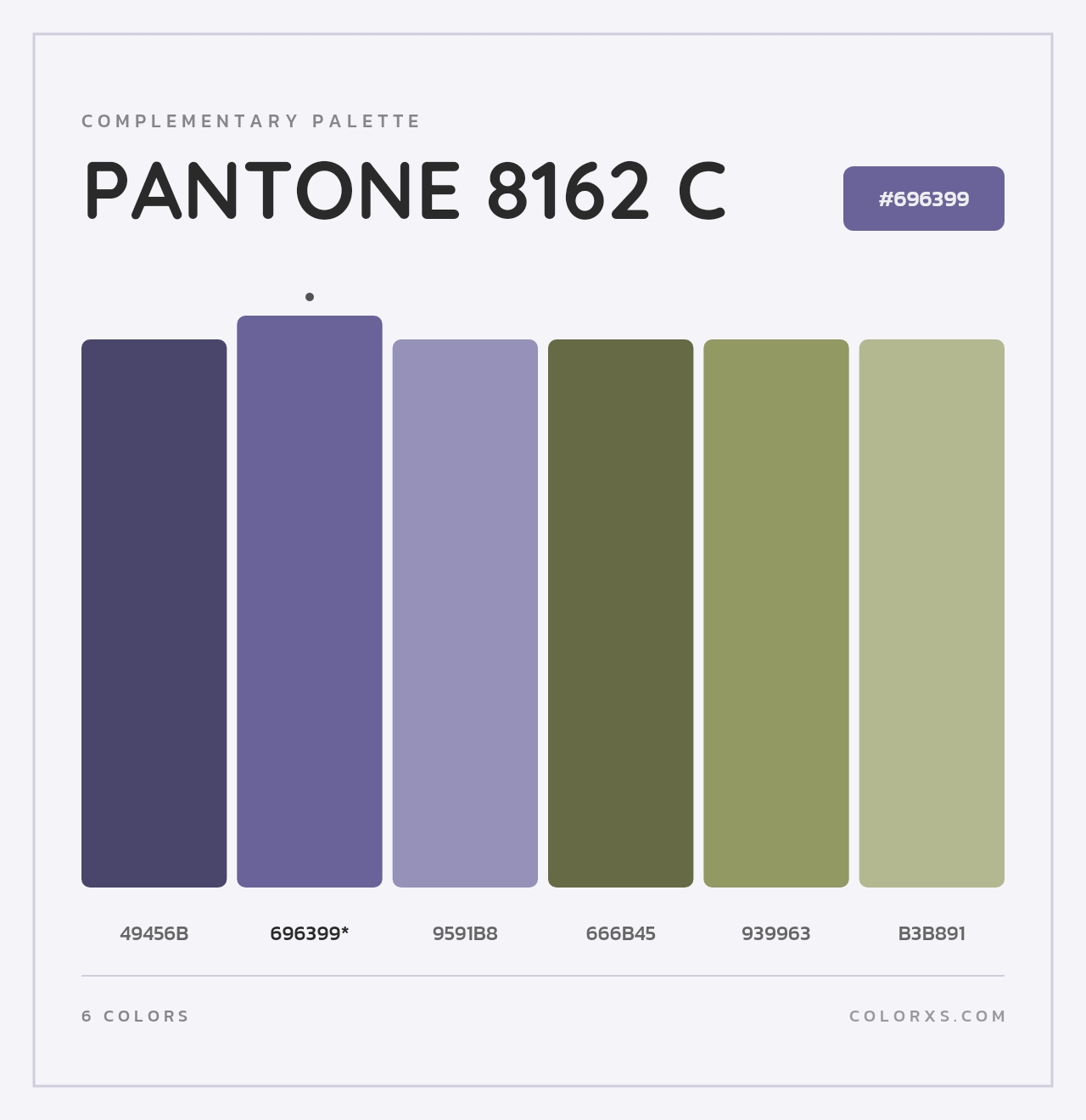 PANTONE 8162 C - Complementary Color Palette