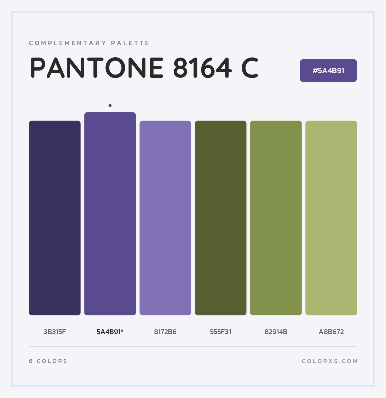 PANTONE 8164 C - Complementary Color Palette