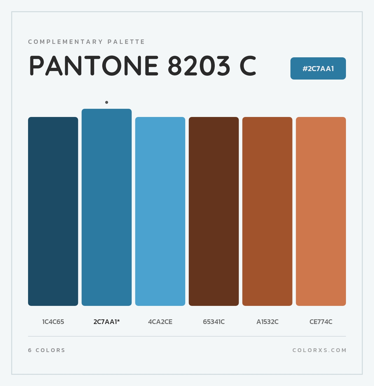 PANTONE 8203 C - Complementary Color Palette