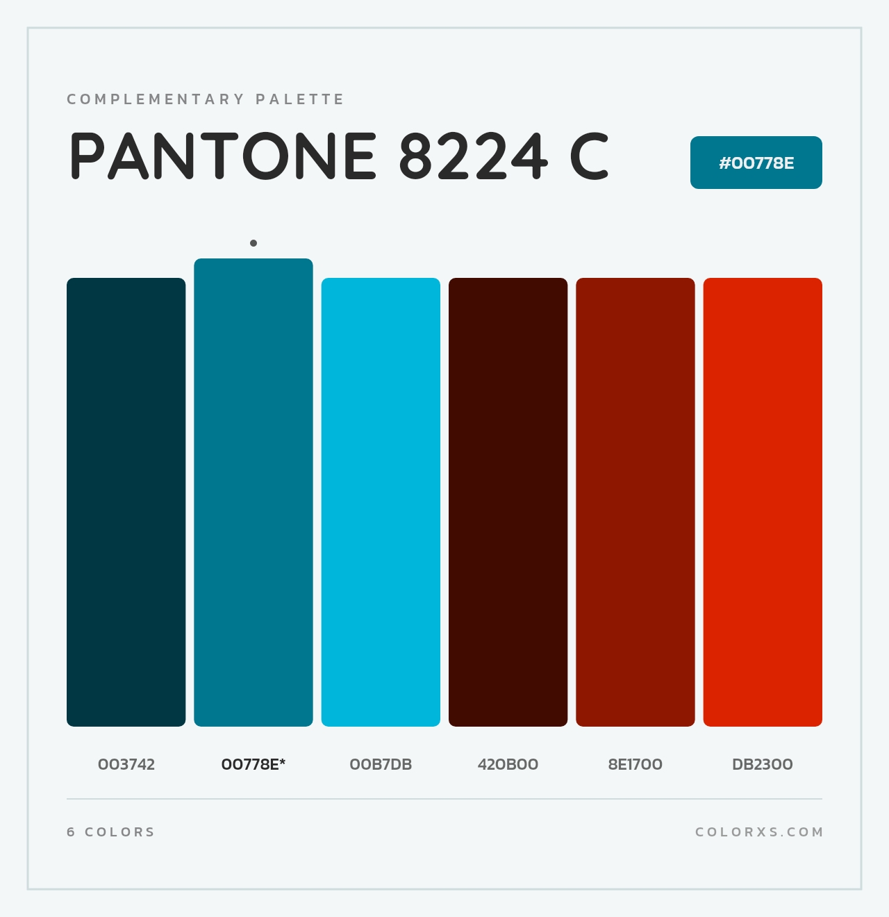 PANTONE 8224 C - Complementary Color Palette