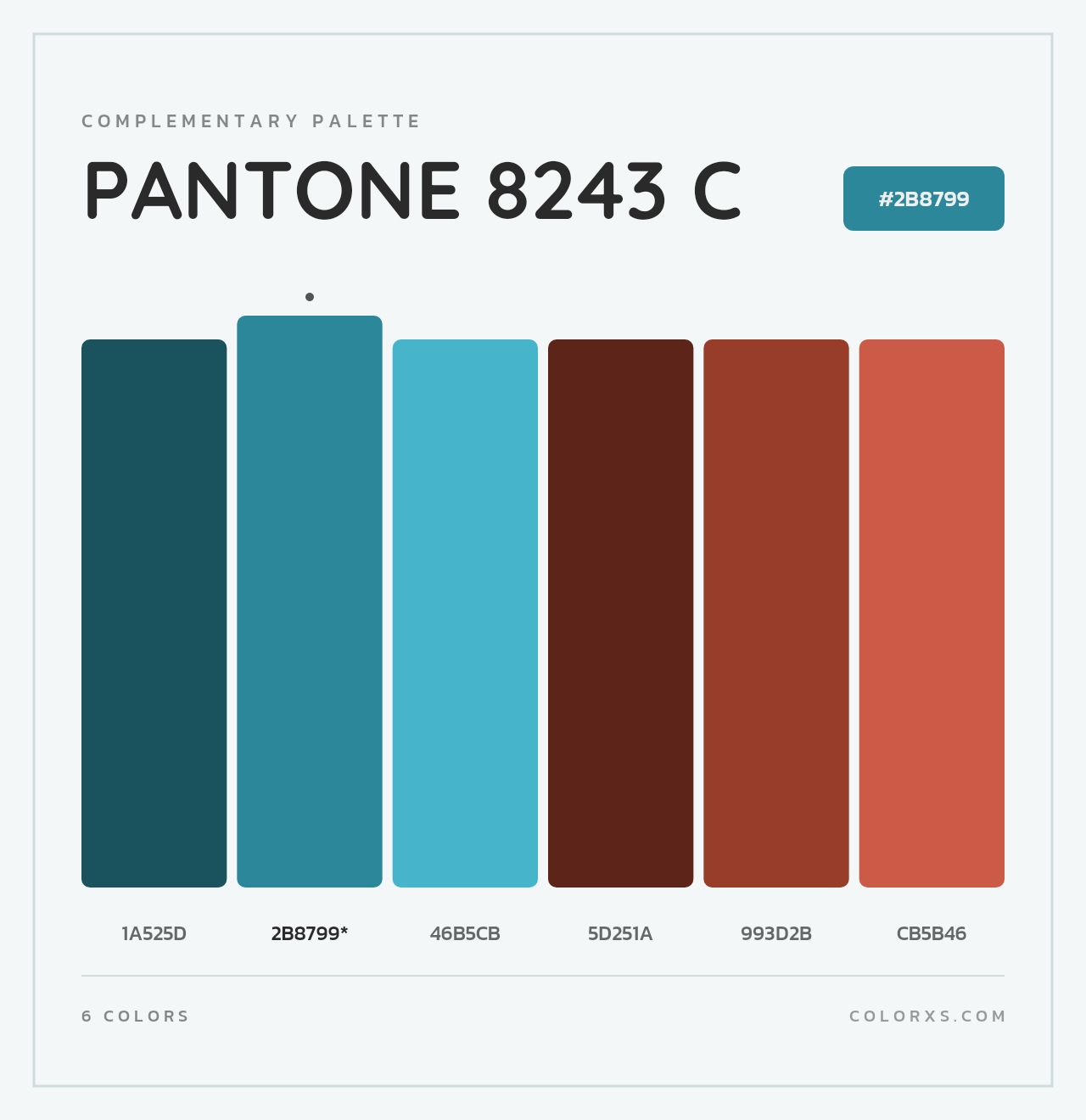 PANTONE 8243 C - Complementary Color Palette
