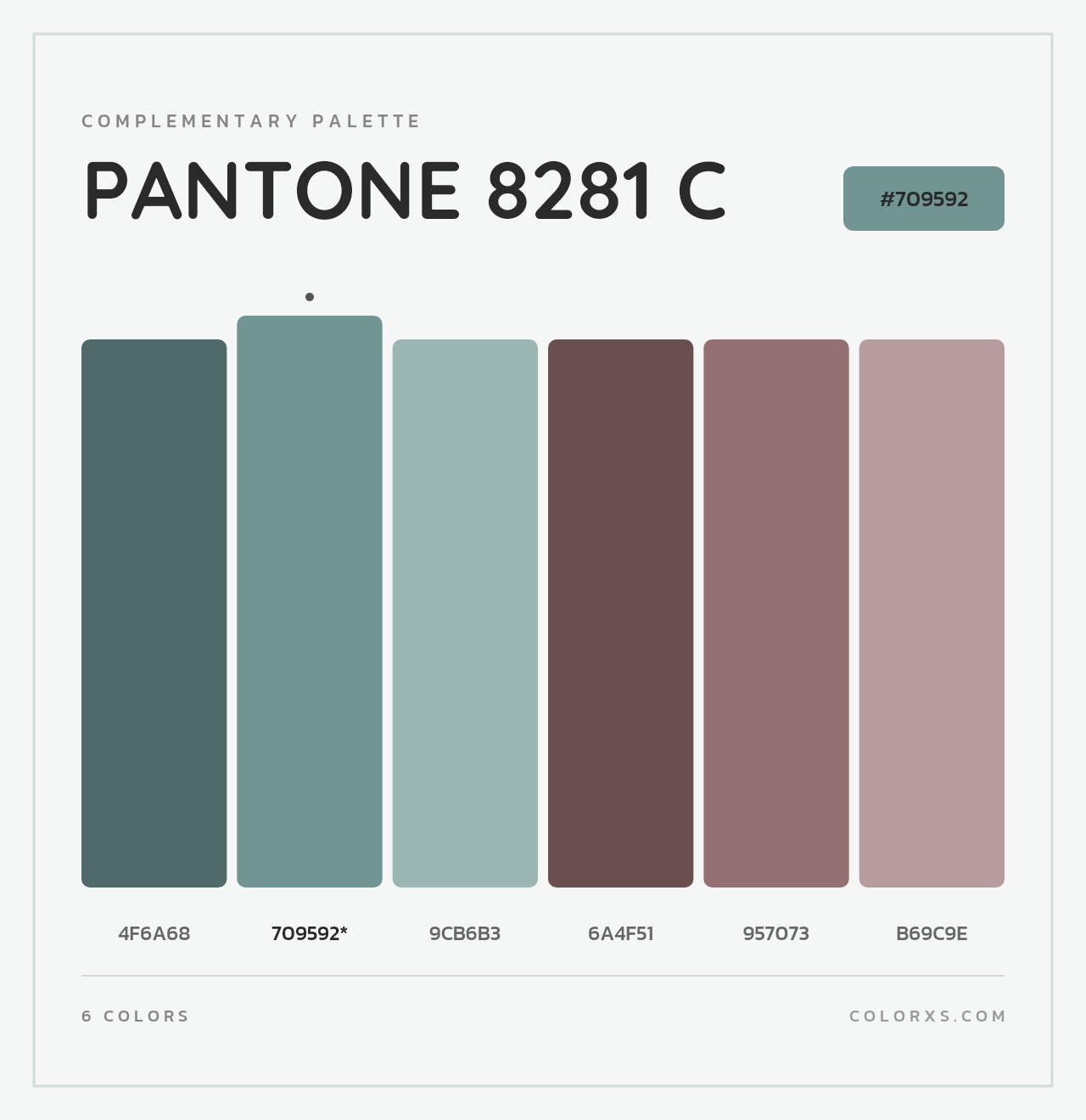 PANTONE 8281 C - Complementary Color Palette