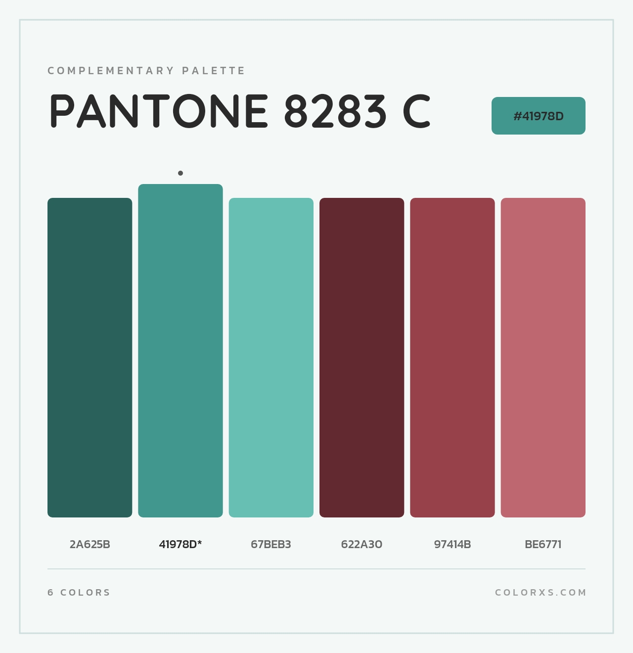 PANTONE 8283 C - Complementary Color Palette