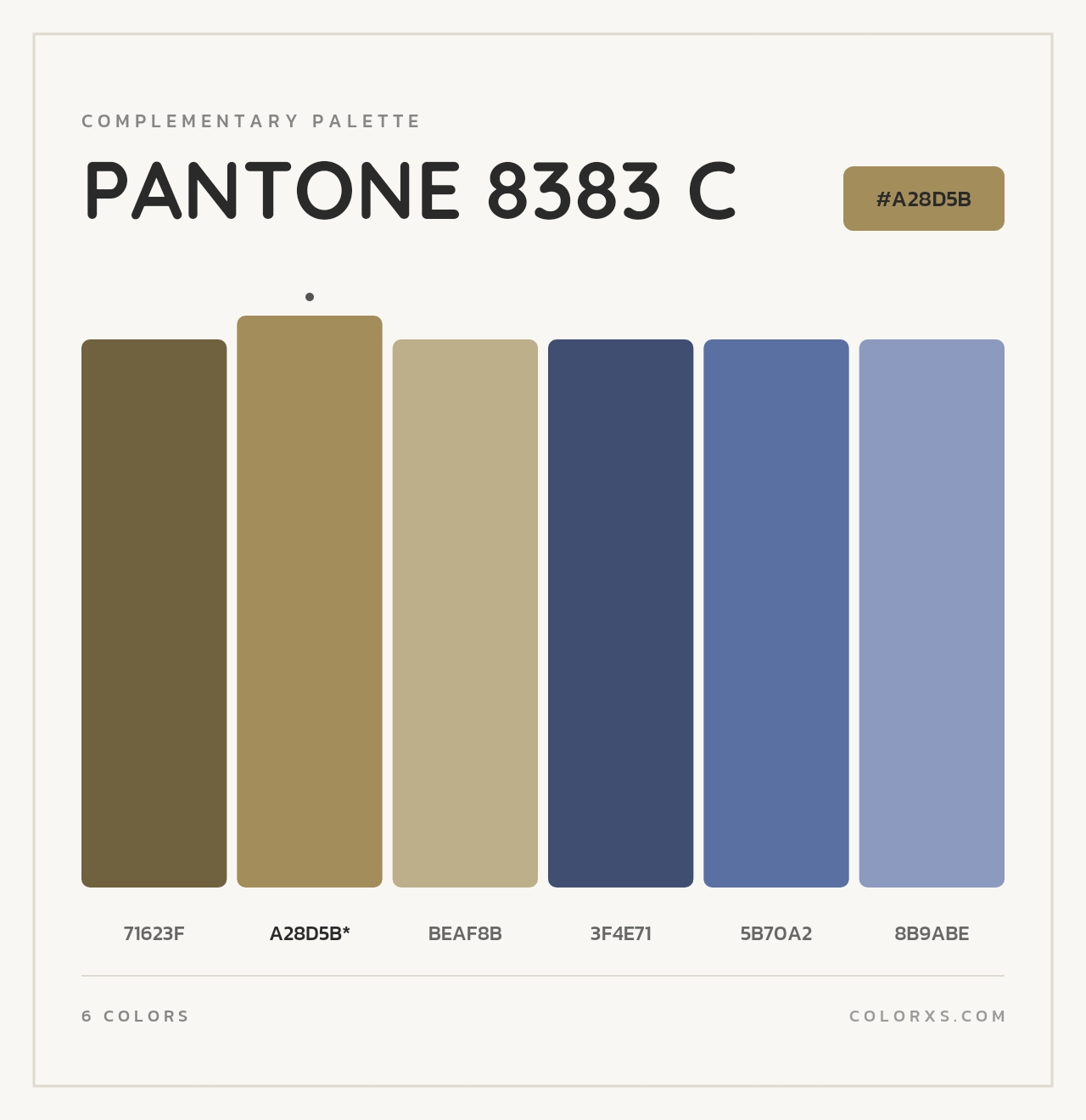 PANTONE 8383 C - Complementary Color Palette