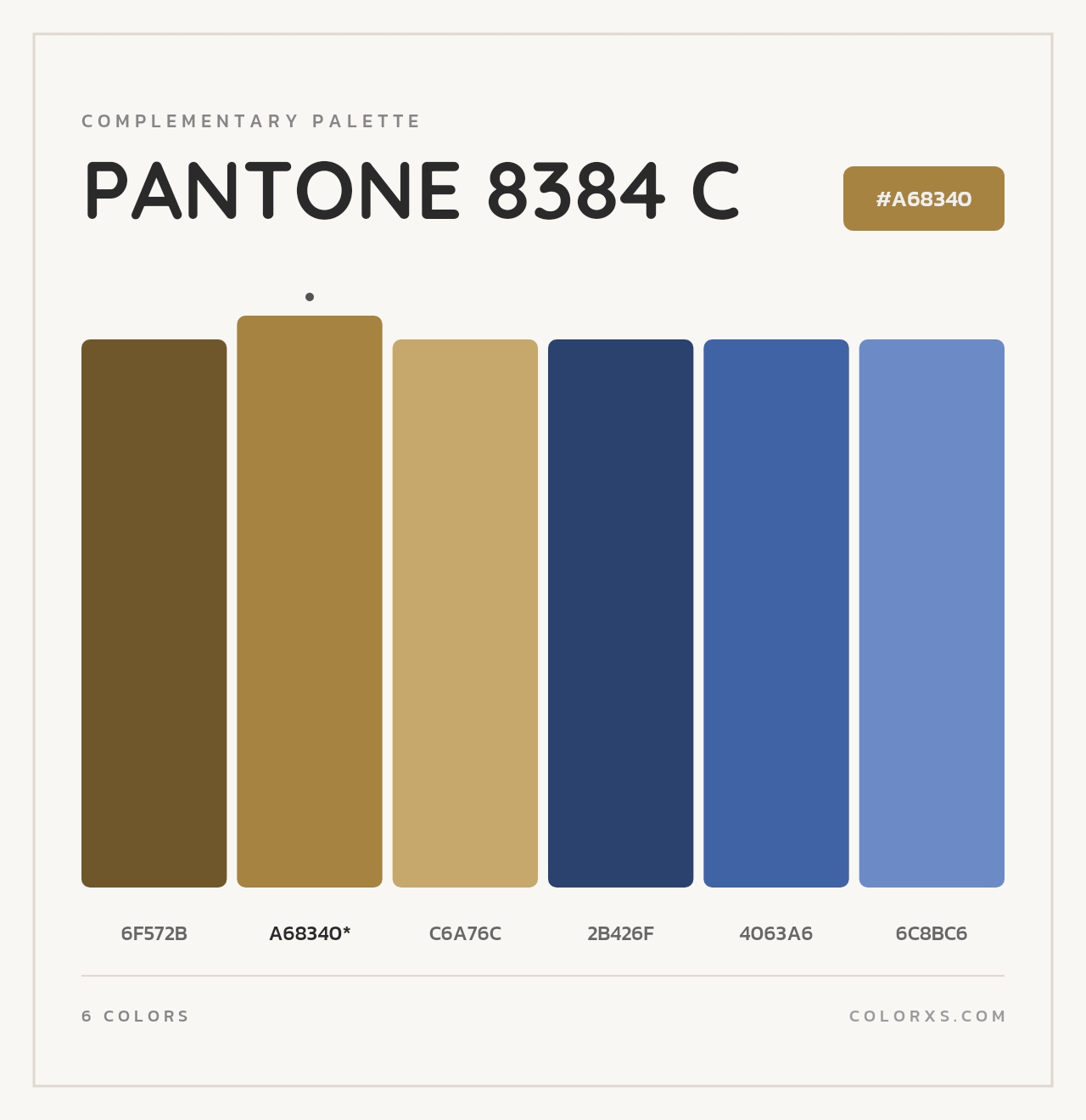 PANTONE 8384 C - Complementary Color Palette