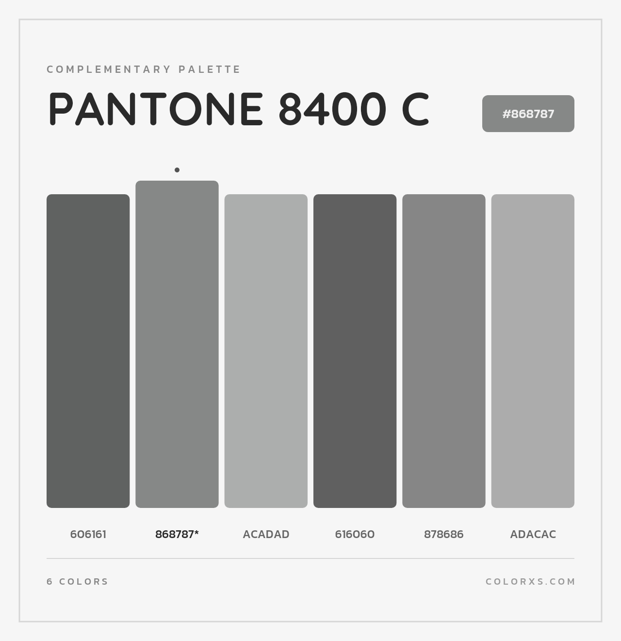 PANTONE 8400 C - Complementary Color Palette
