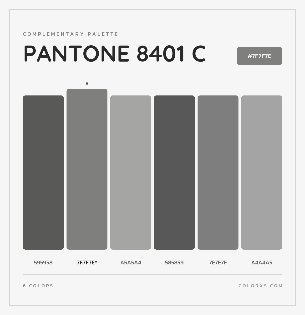 PANTONE 8401 C - Complementary Color Palette