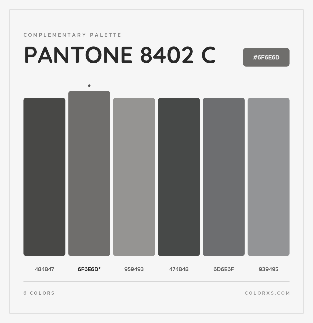 PANTONE 8402 C - Complementary Color Palette