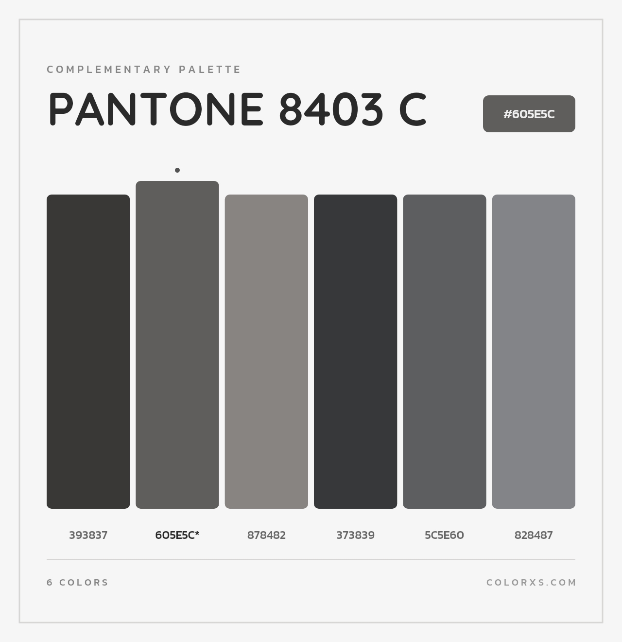 PANTONE 8403 C - Complementary Color Palette