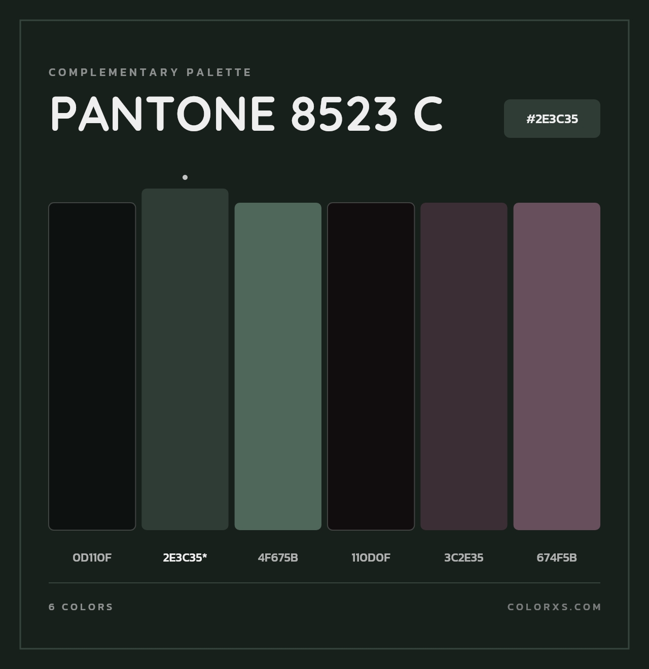 PANTONE 8523 C - Complementary Color Palette