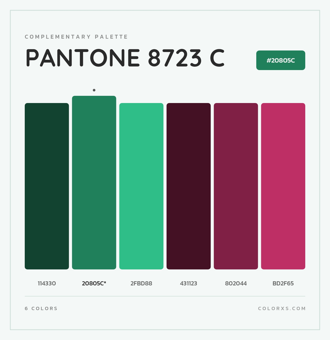 PANTONE 8723 C - Complementary Color Palette