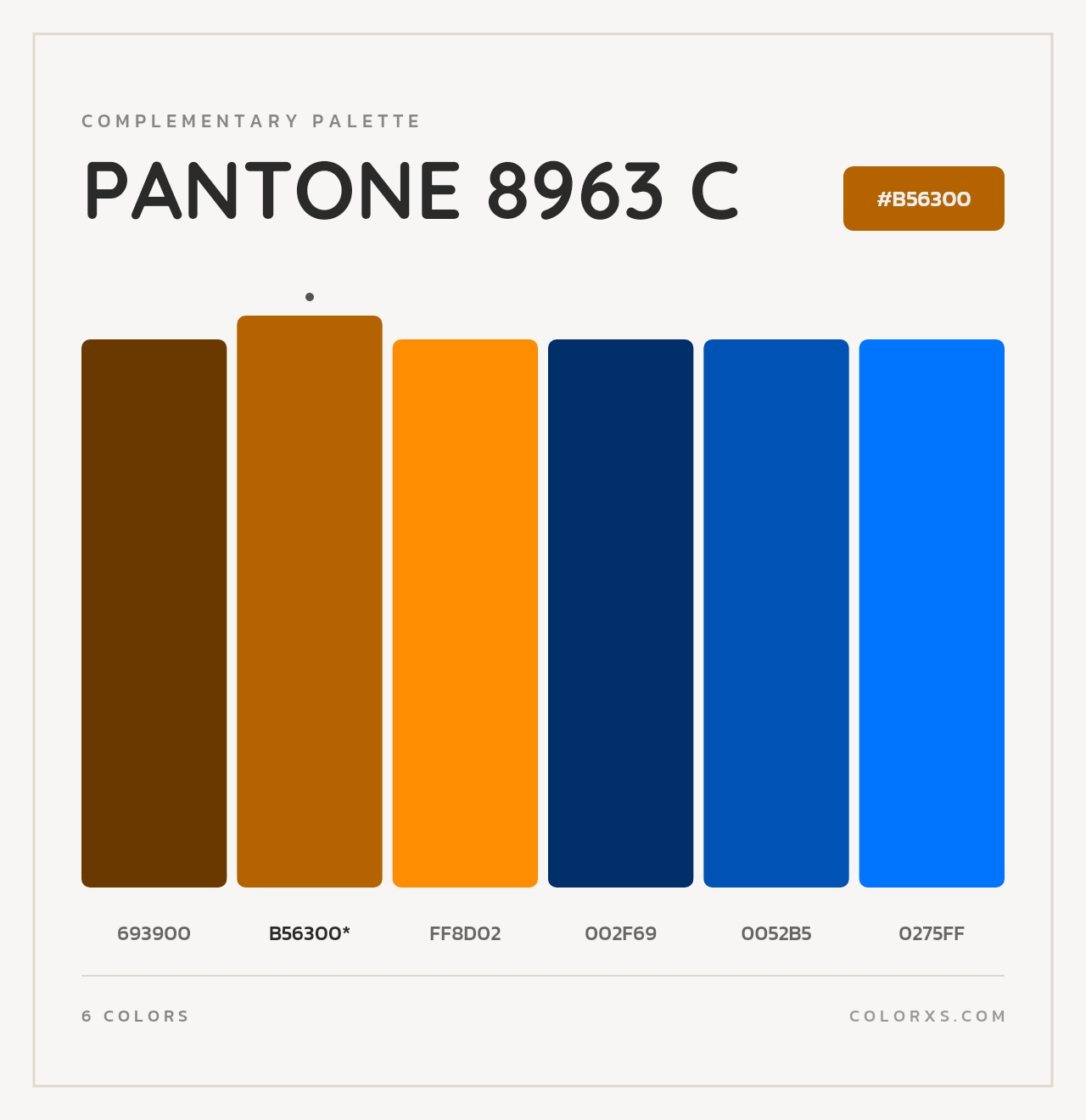 PANTONE 8963 C - Complementary Color Palette