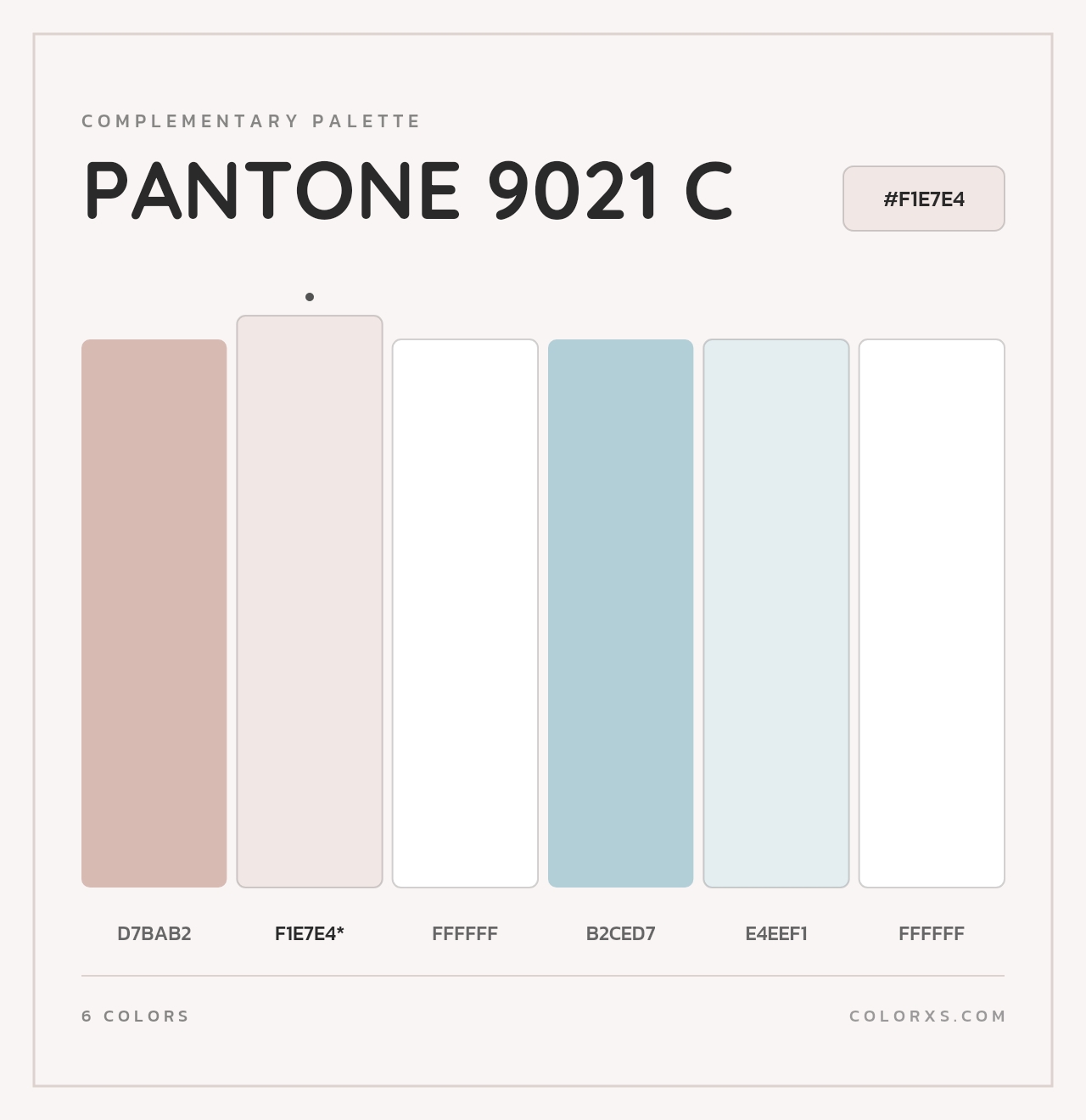 PANTONE 9021 C - Complementary Color Palette