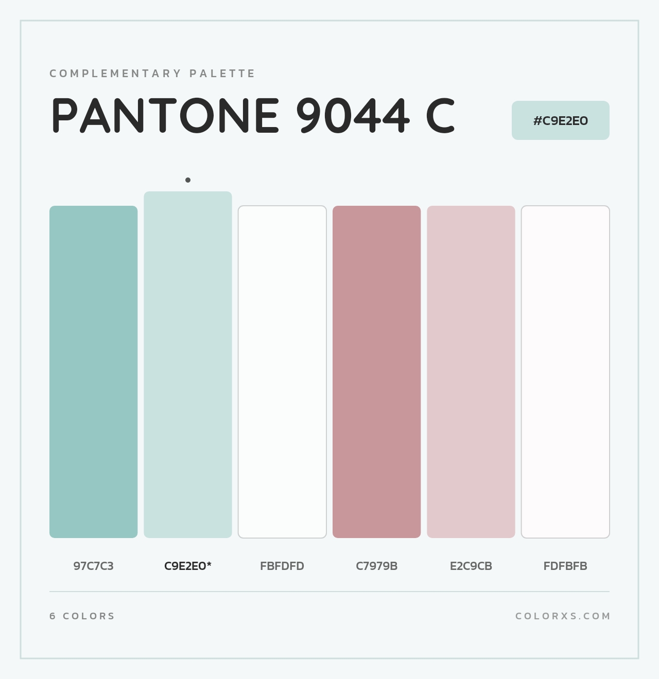 PANTONE 9044 C - Complementary Color Palette