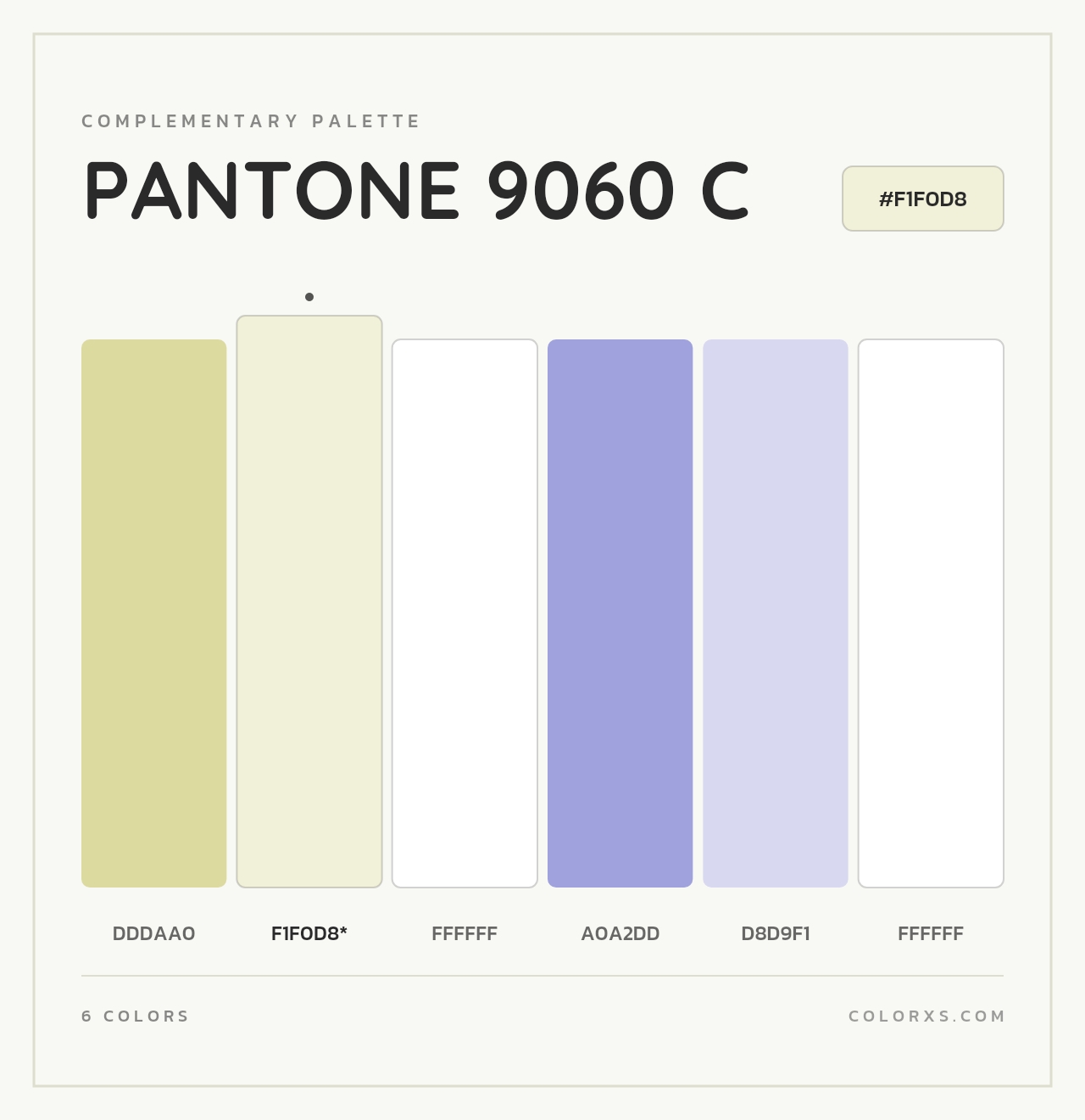 PANTONE 9060 C - Complementary Color Palette