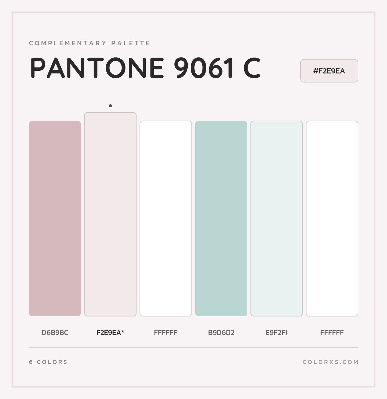PANTONE 9061 C - Complementary Color Palette
