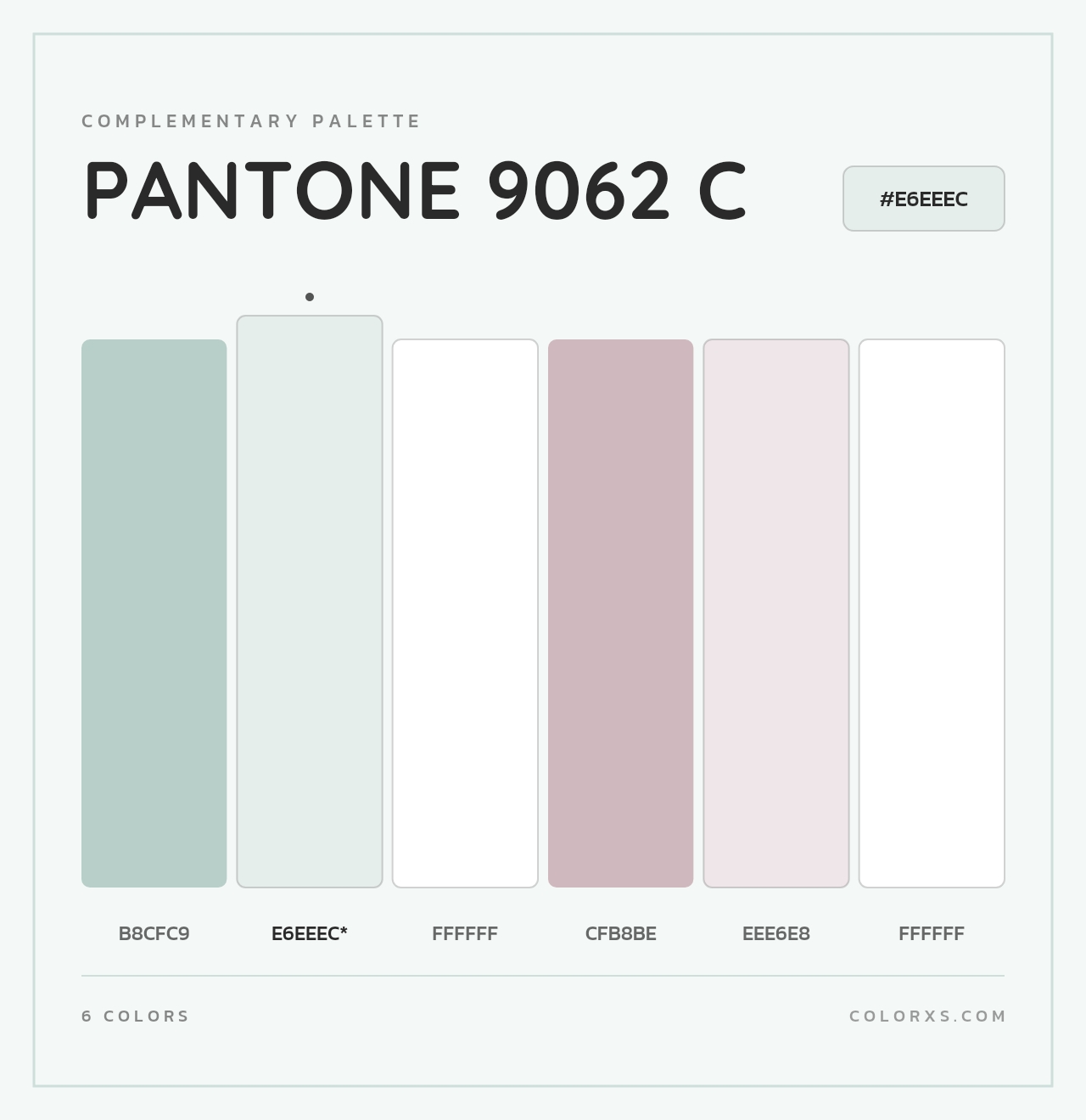 PANTONE 9062 C - Complementary Color Palette