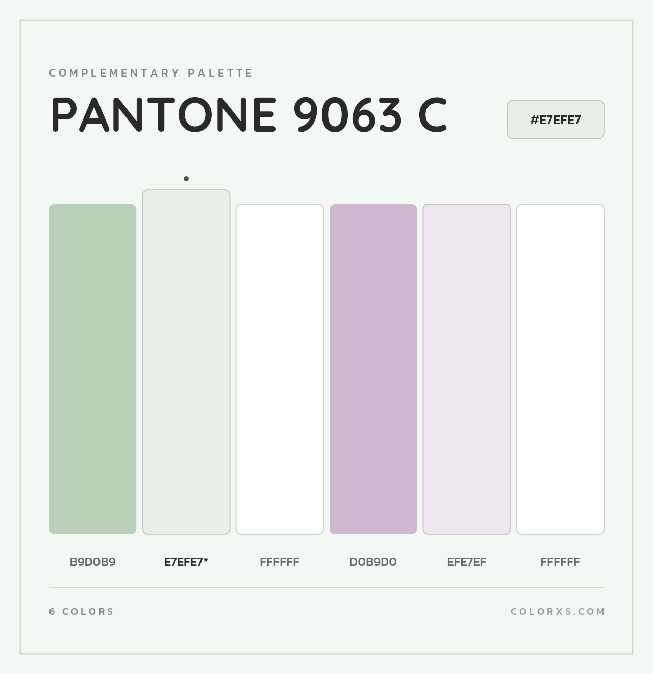PANTONE 9063 C - Complementary Color Palette