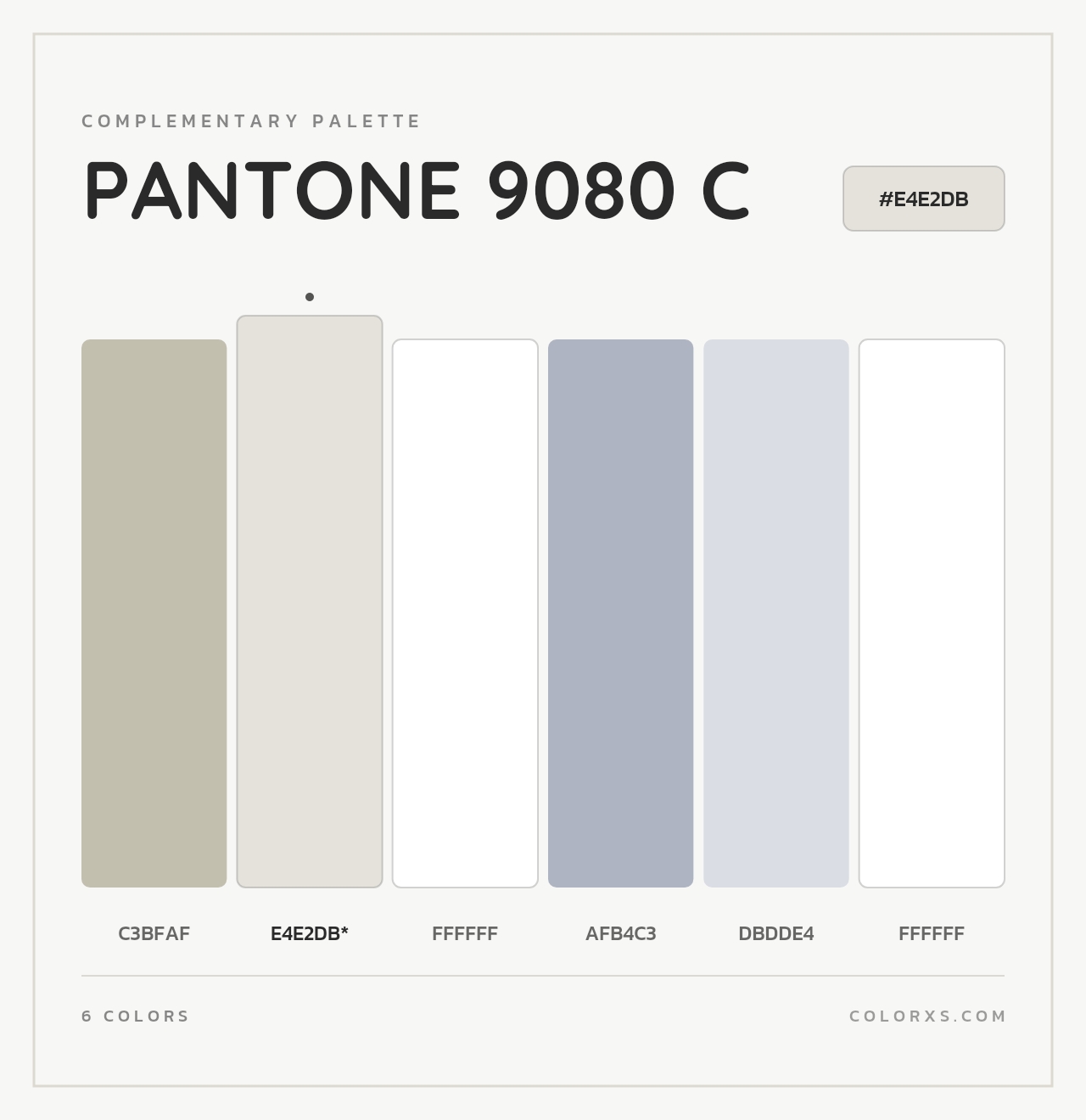 PANTONE 9080 C - Complementary Color Palette