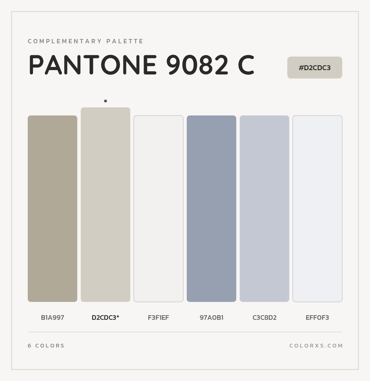 PANTONE 9082 C - Complementary Color Palette