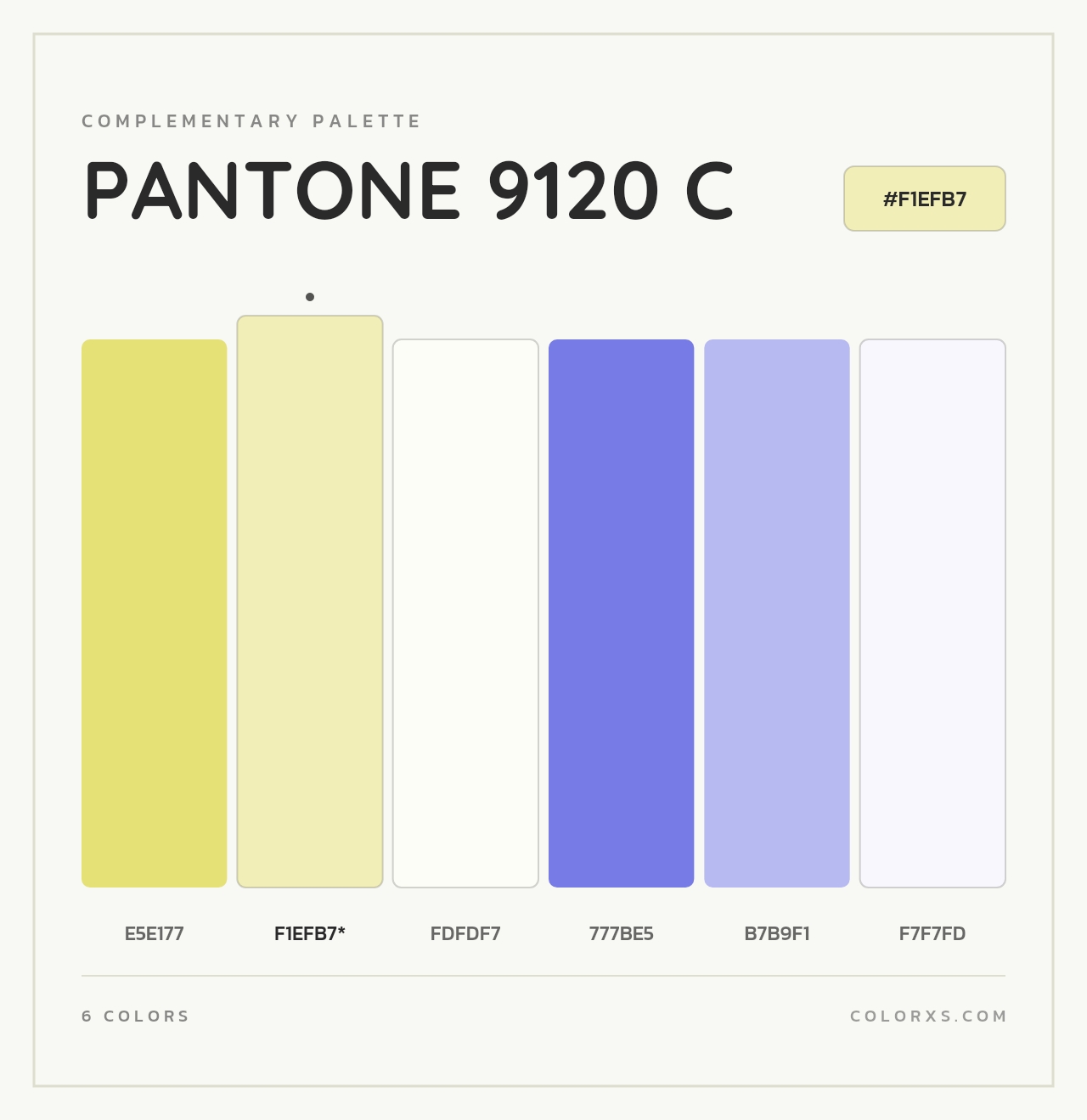 PANTONE 9120 C - Complementary Color Palette