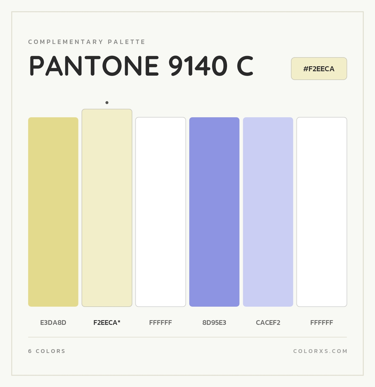 PANTONE 9140 C - Complementary Color Palette