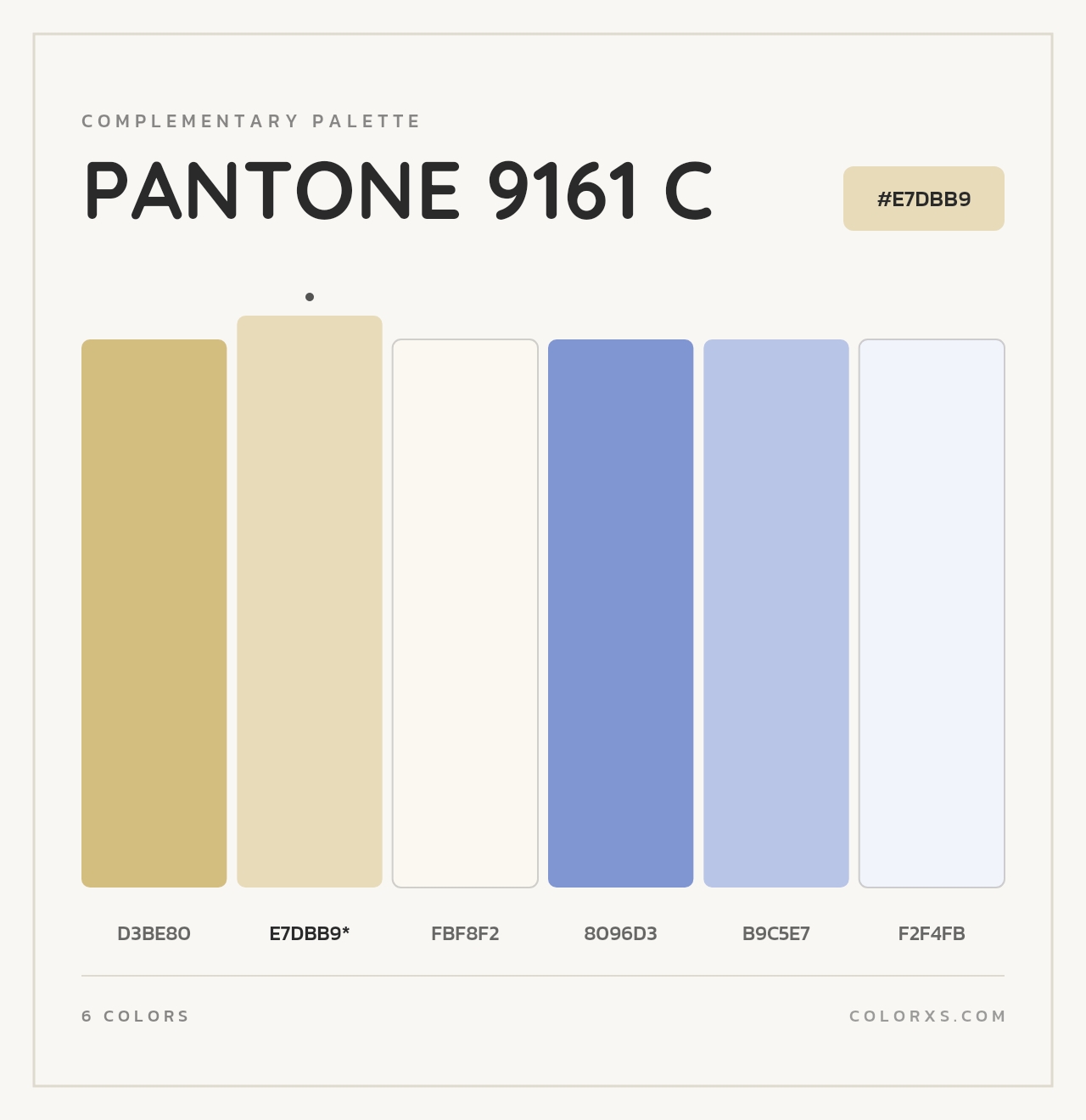 PANTONE 9161 C - Complementary Color Palette