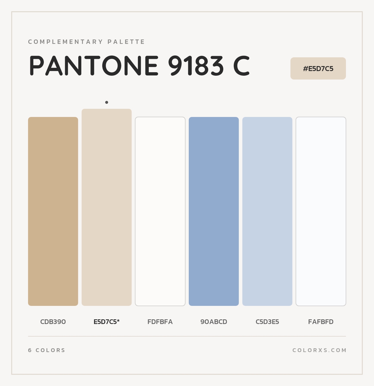 PANTONE 9183 C - Complementary Color Palette