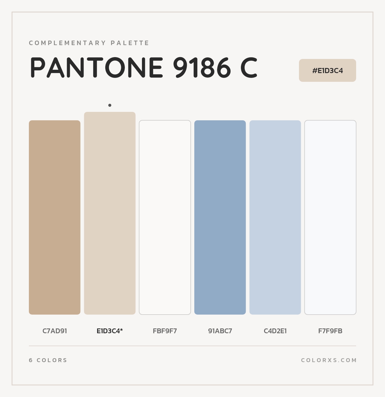 PANTONE 9186 C - Complementary Color Palette