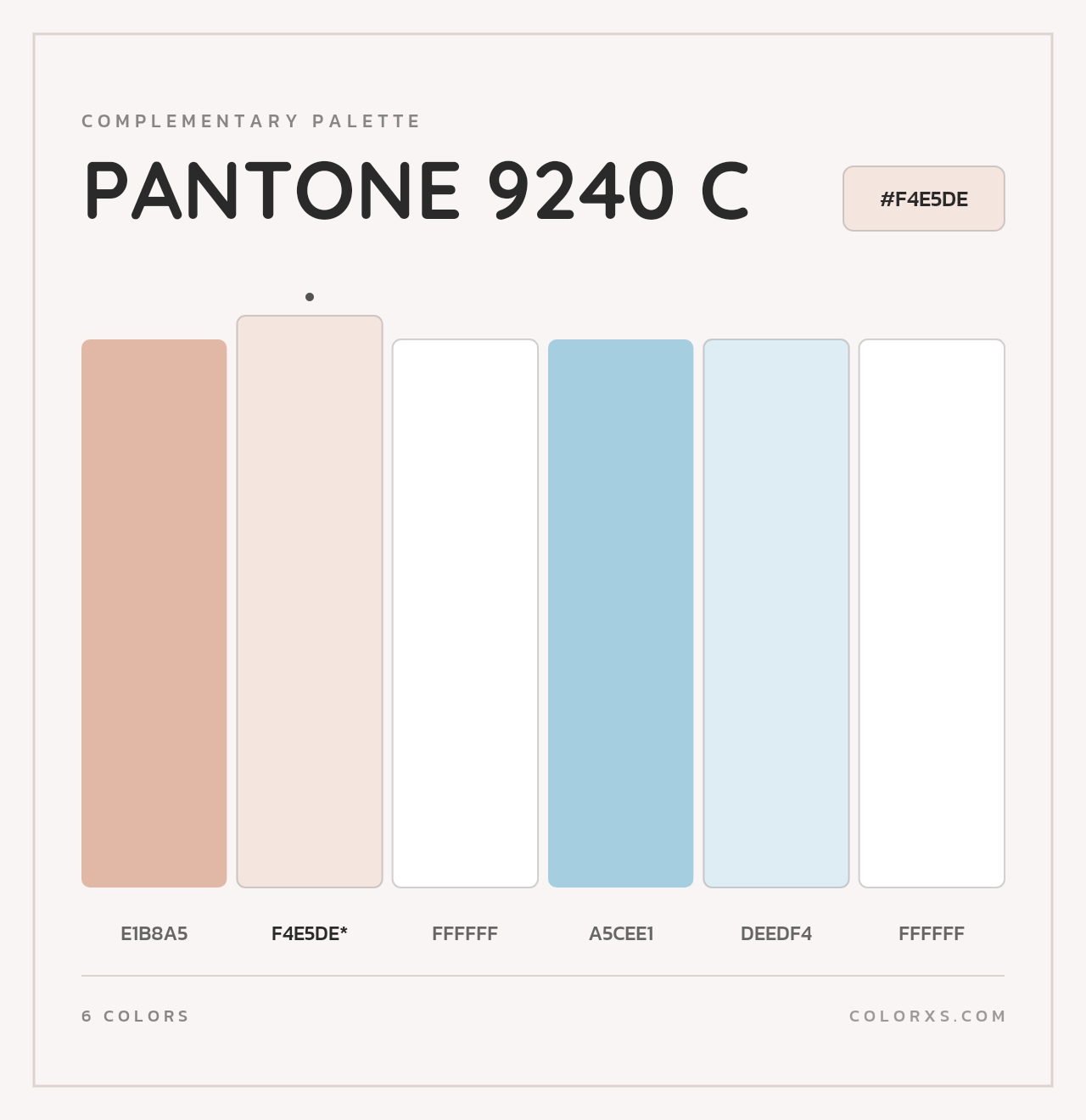 PANTONE 9240 C - Complementary Color Palette