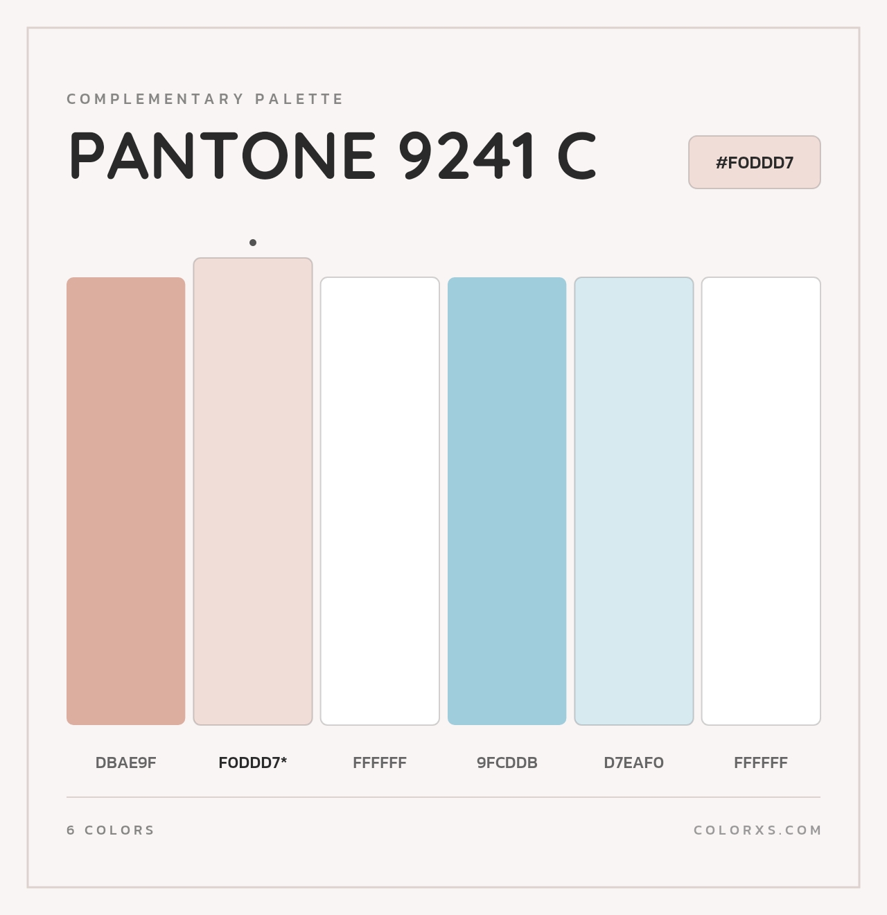 PANTONE 9241 C - Complementary Color Palette