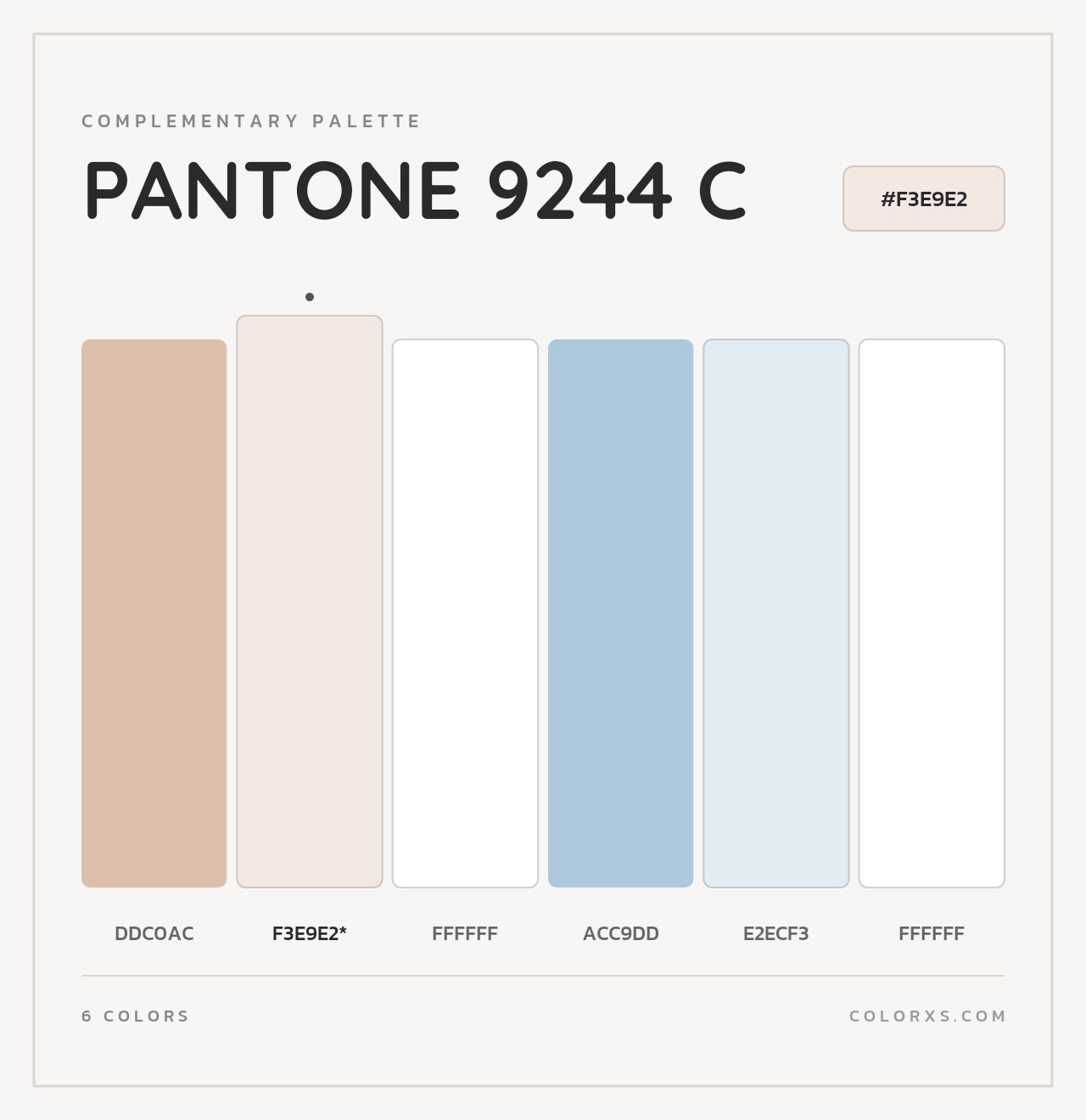 PANTONE 9244 C - Complementary Color Palette