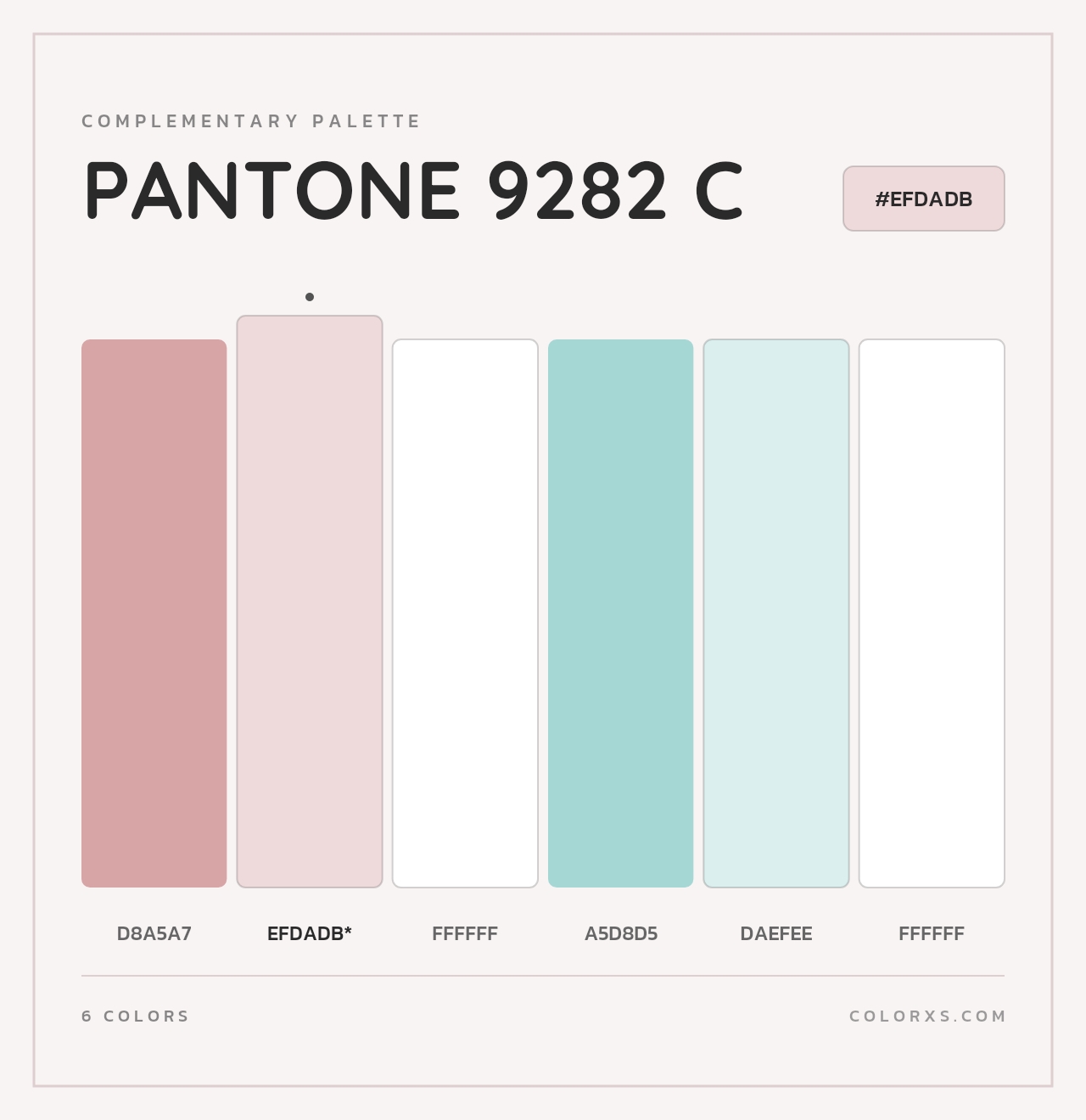 PANTONE 9282 C - Complementary Color Palette