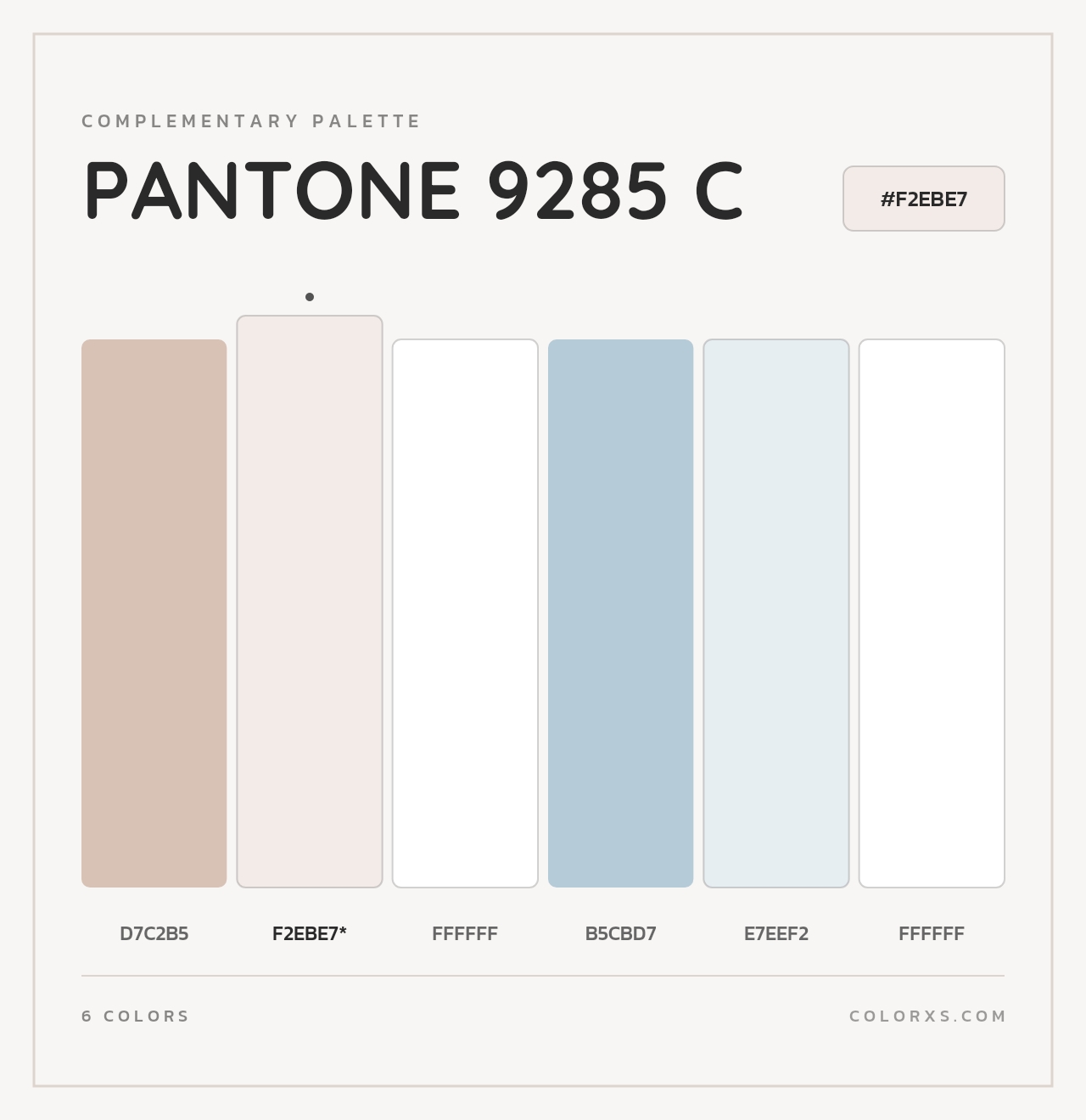 PANTONE 9285 C - Complementary Color Palette